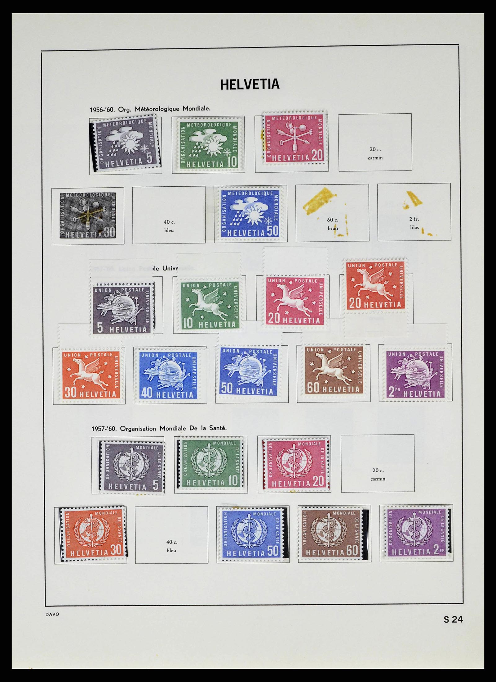 38537 0062 - Stamp collection 38537 Switzerland 1850-1962.