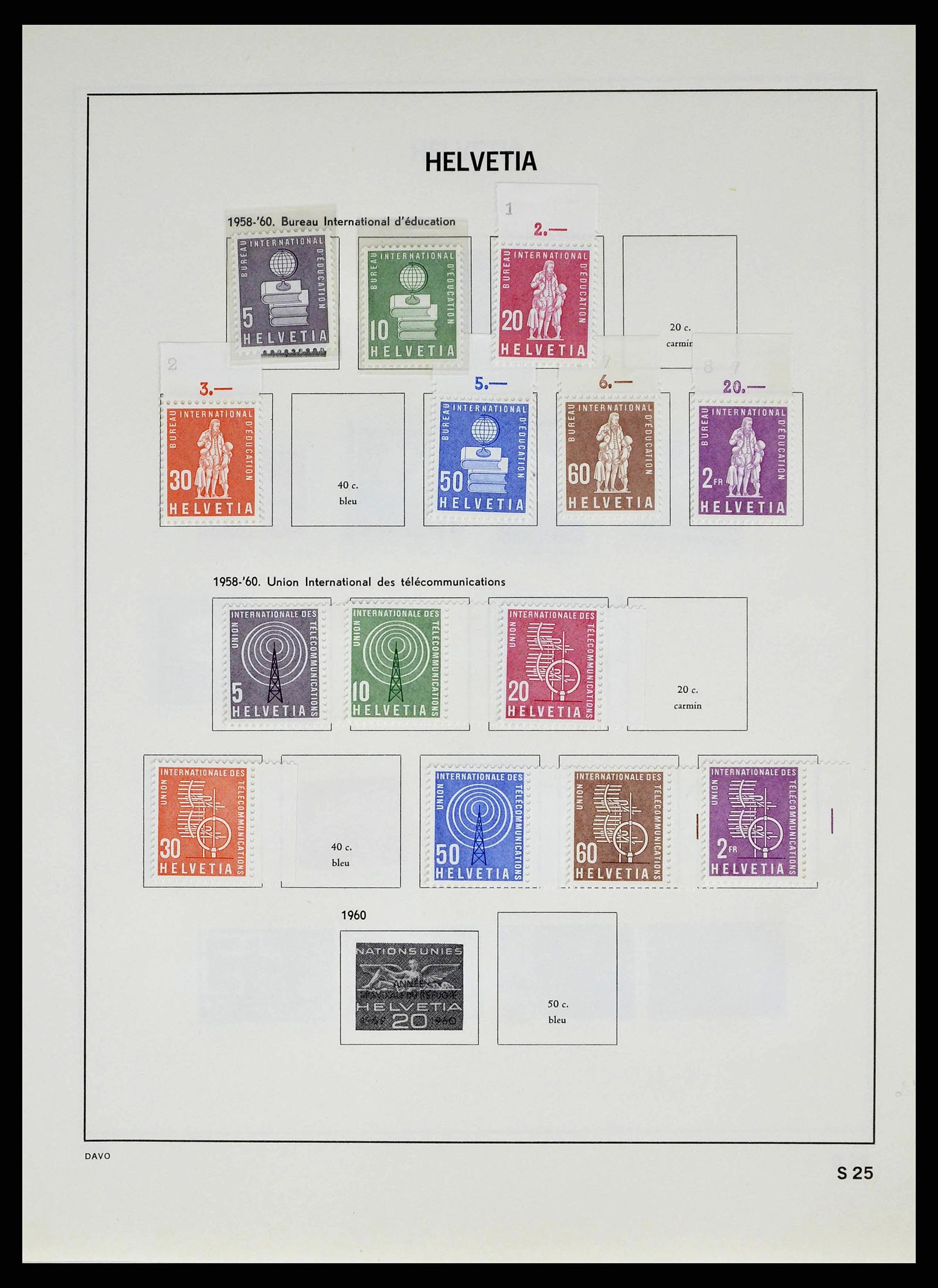 38537 0063 - Stamp collection 38537 Switzerland 1850-1962.