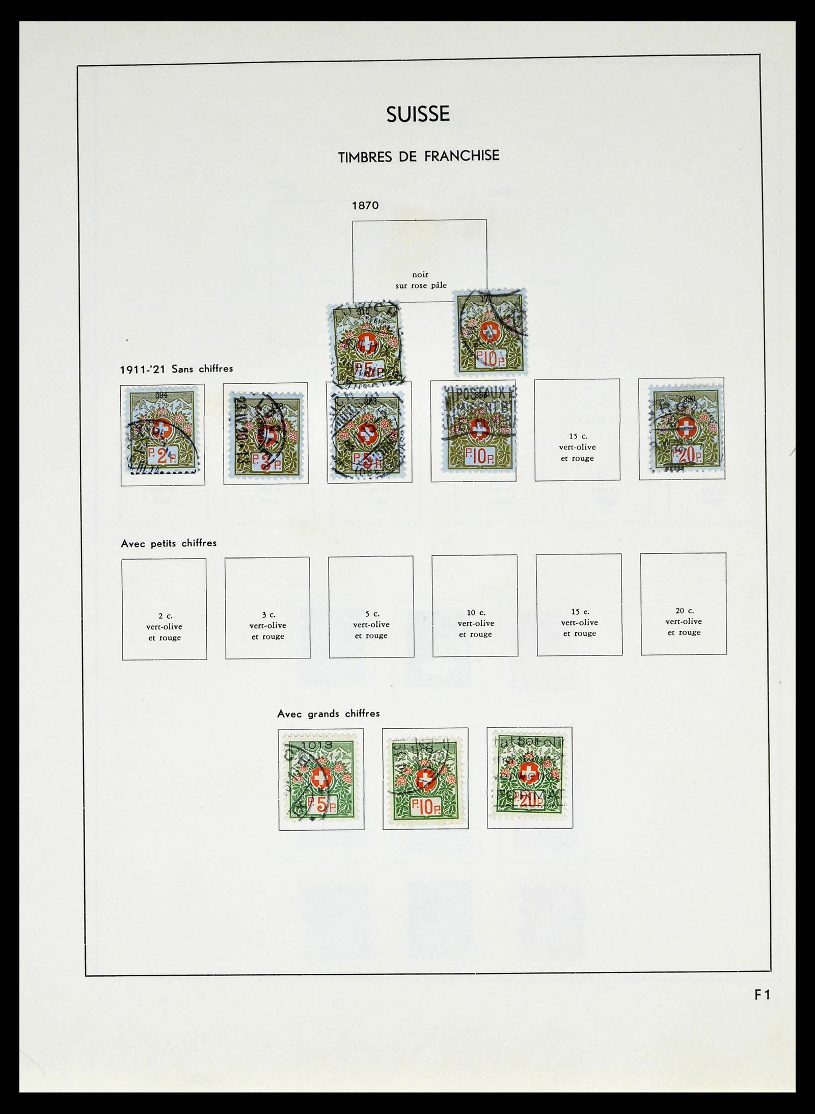38537 0065 - Stamp collection 38537 Switzerland 1850-1962.