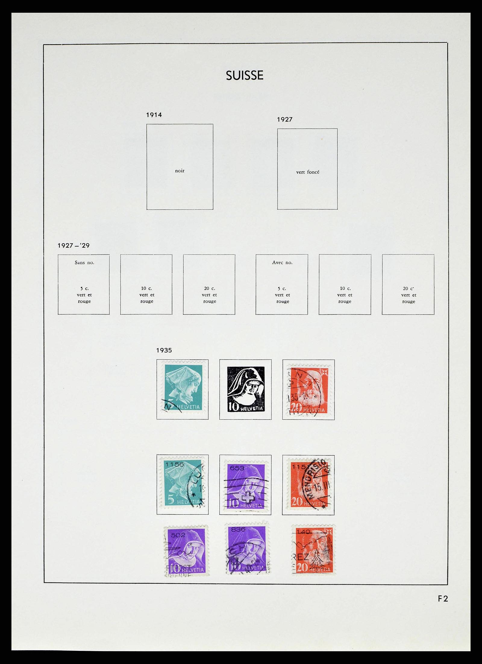 38537 0066 - Stamp collection 38537 Switzerland 1850-1962.