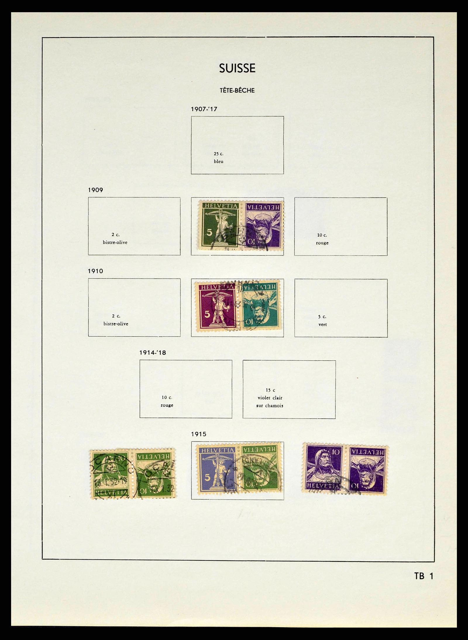 38537 0071 - Stamp collection 38537 Switzerland 1850-1962.