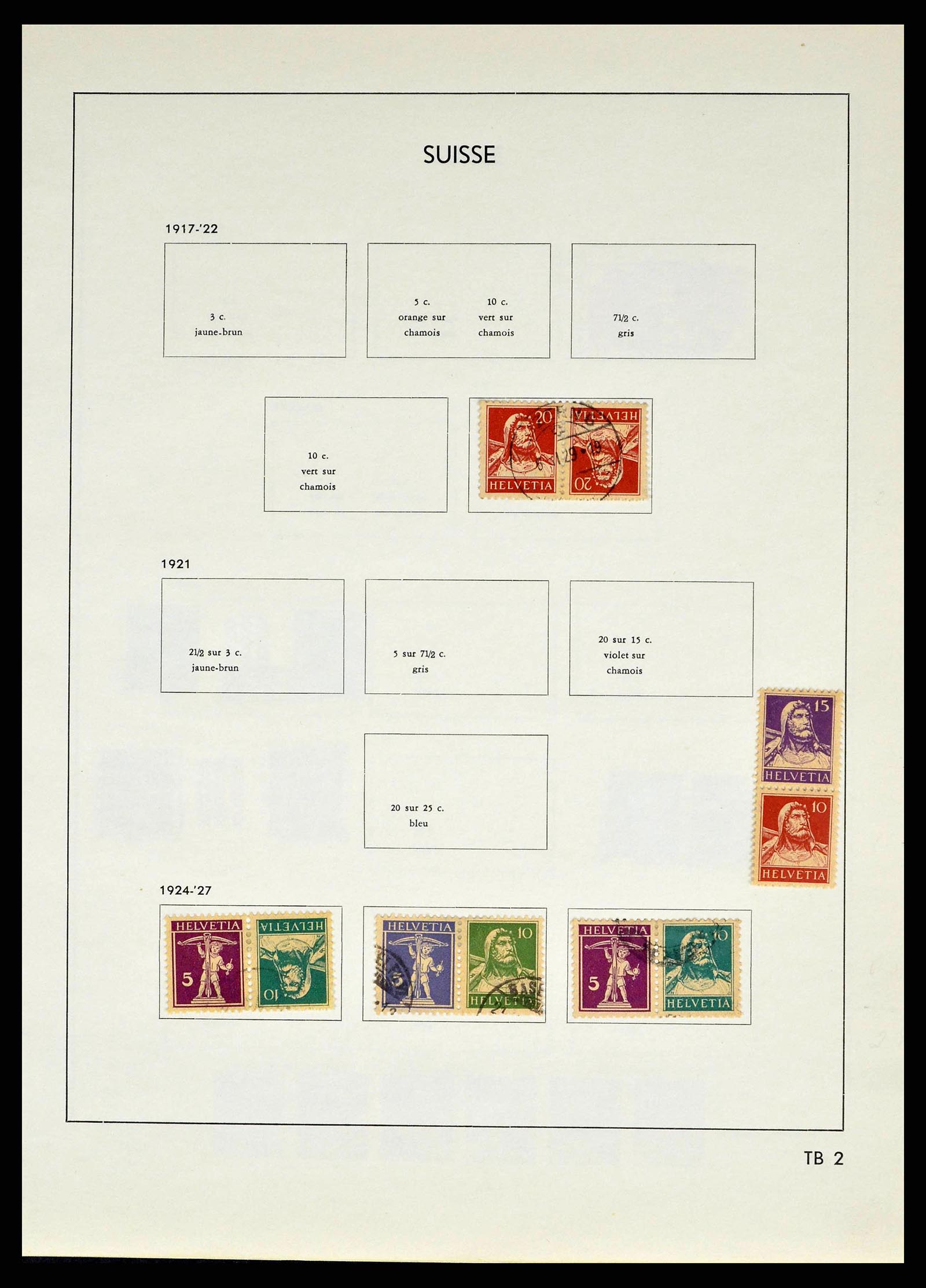 38537 0072 - Stamp collection 38537 Switzerland 1850-1962.