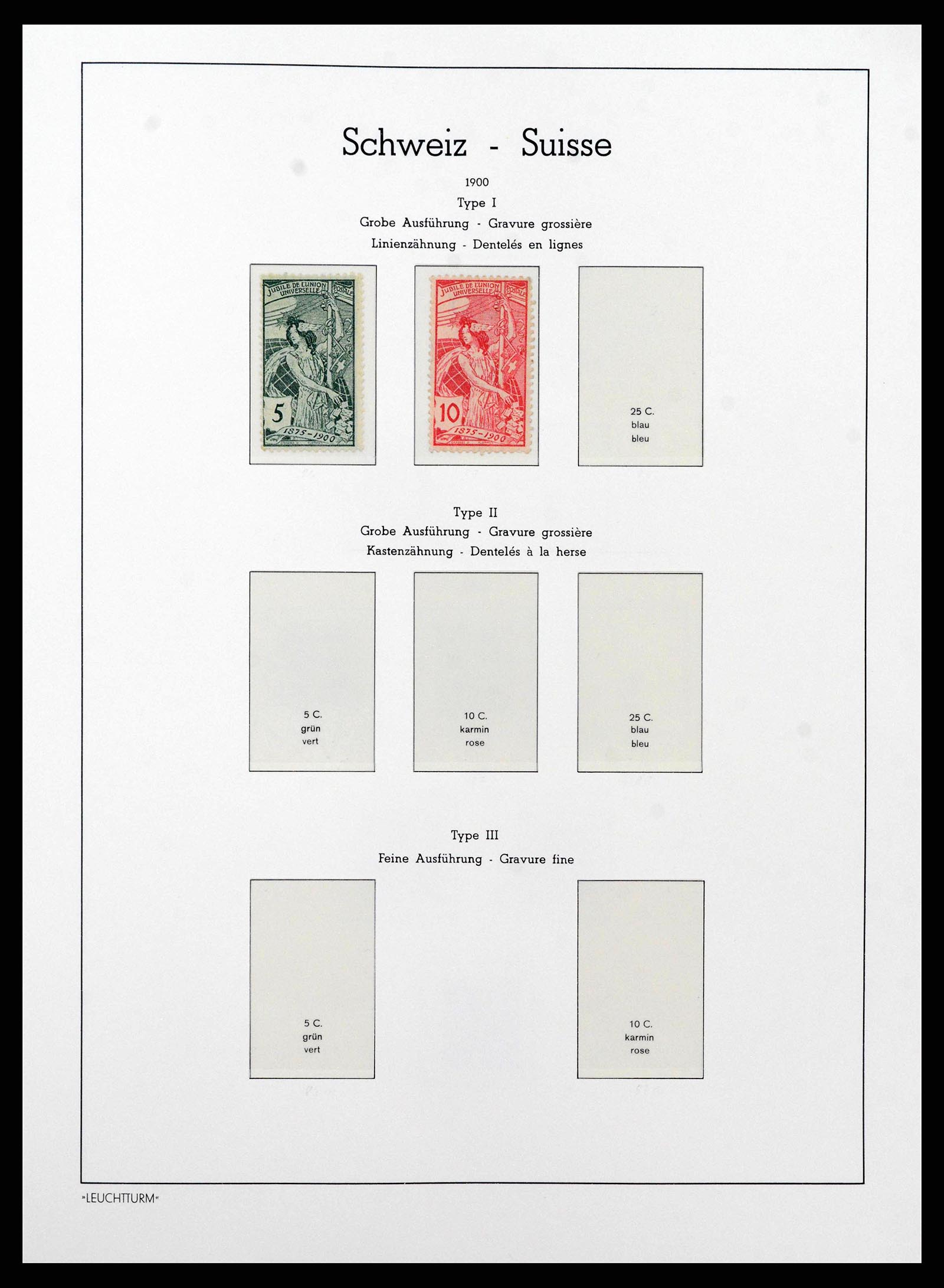 38538 0004 - Stamp collection 38538 Switzerland 1881-1969.