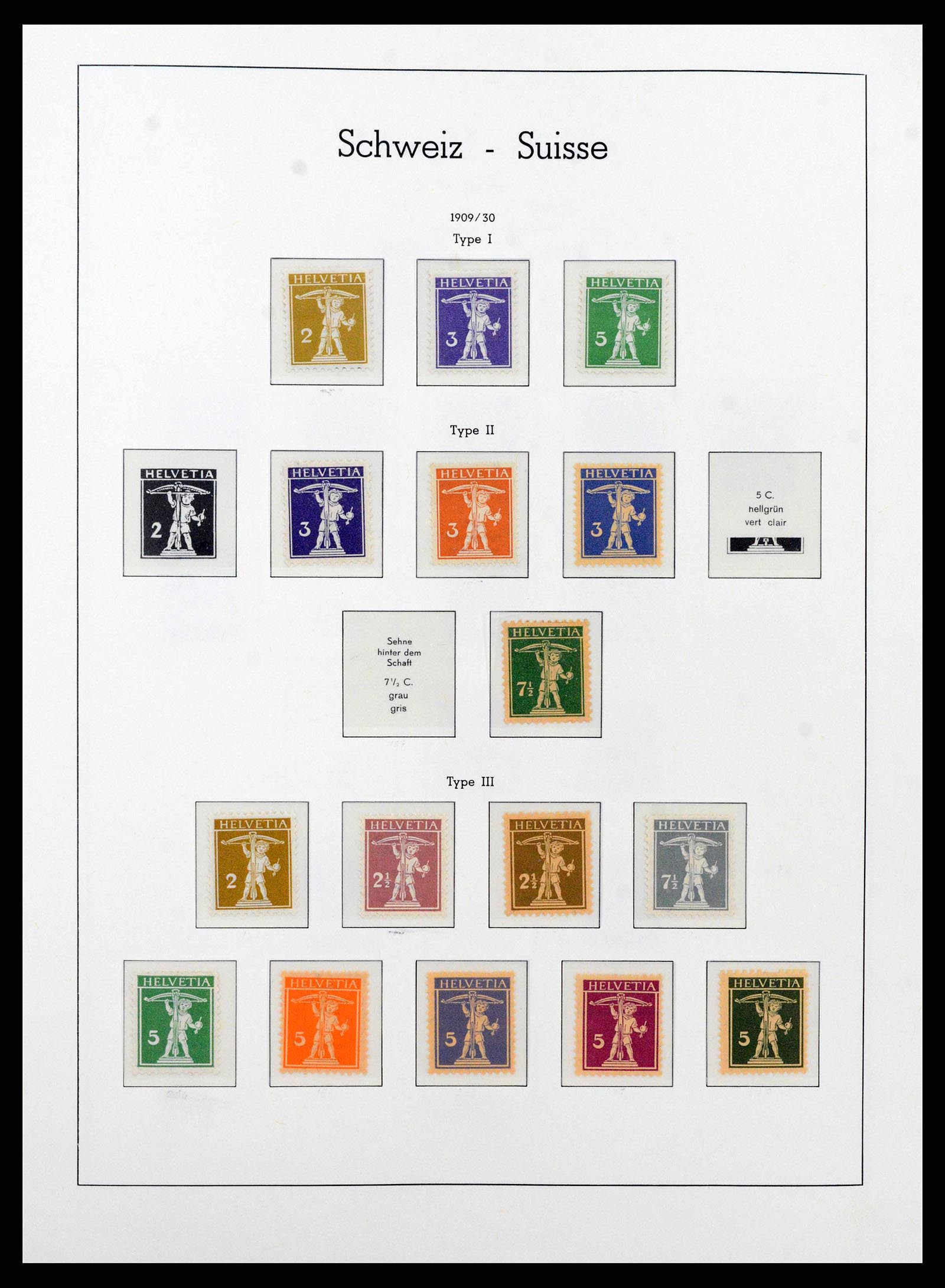 38538 0006 - Postzegelverzameling 38538 Zwitserland 1881-1969.