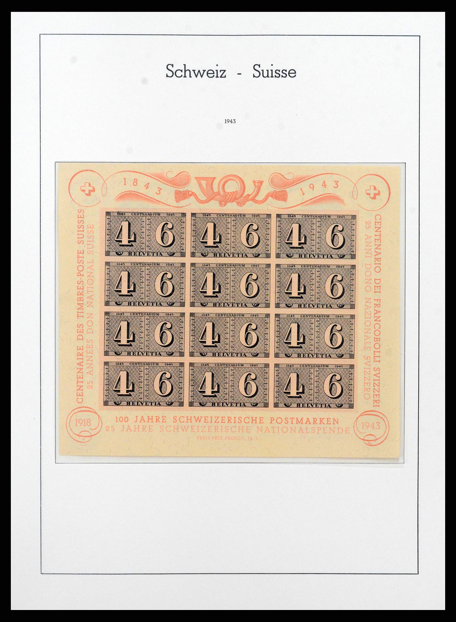 38538 0020 - Stamp collection 38538 Switzerland 1881-1969.