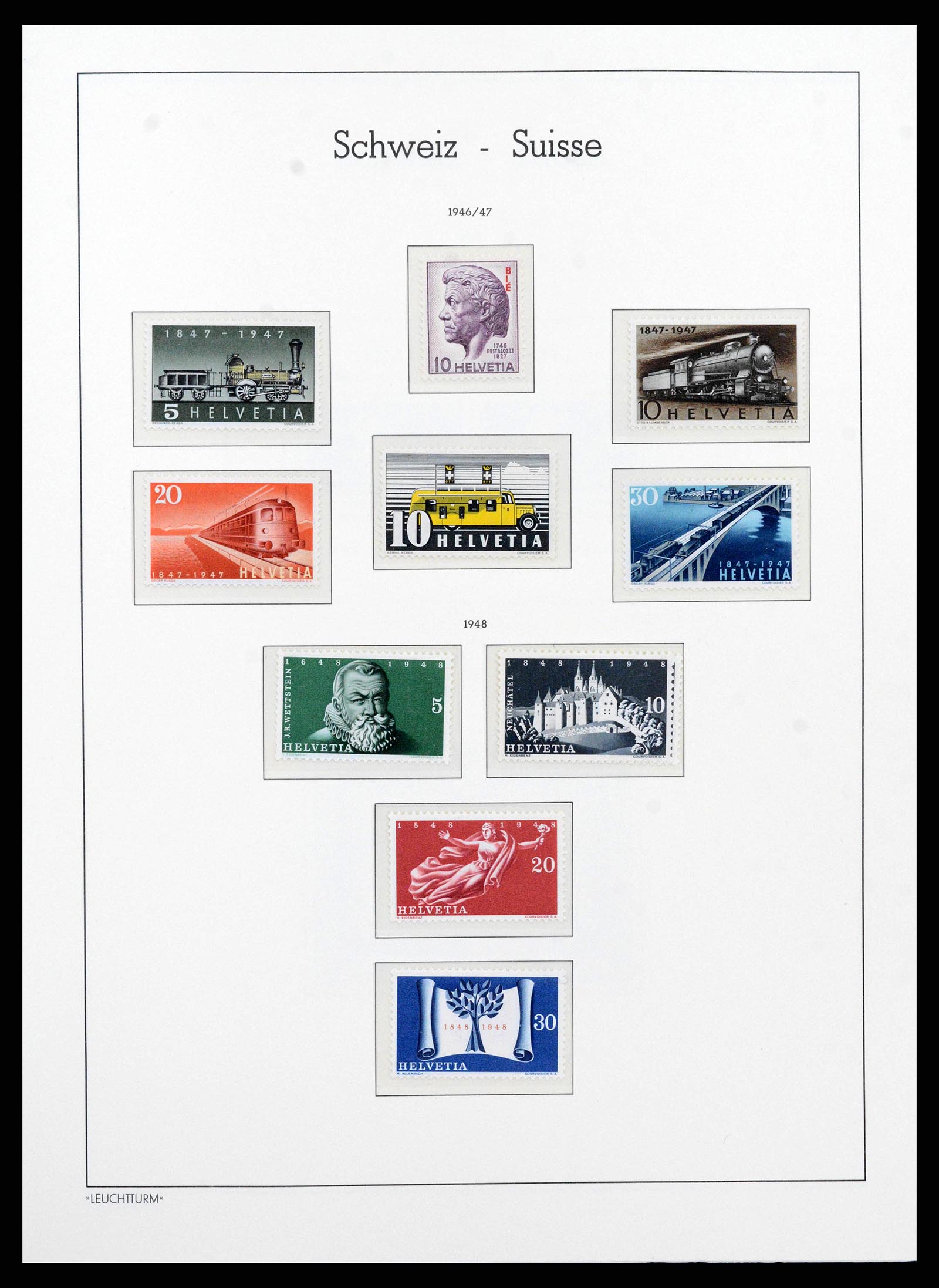 38538 0024 - Stamp collection 38538 Switzerland 1881-1969.