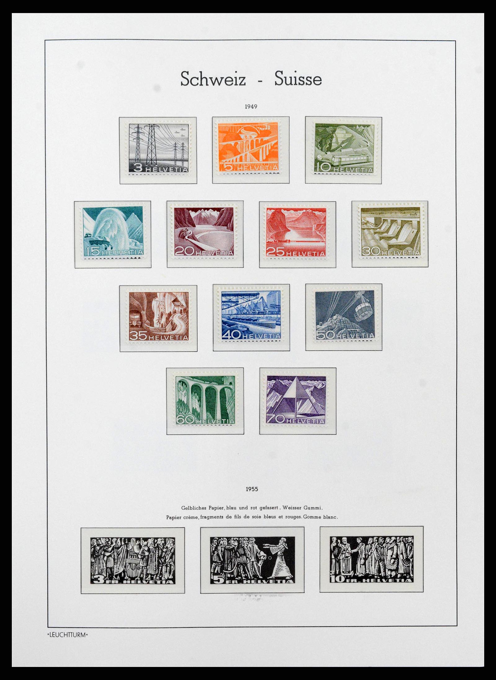 38538 0026 - Stamp collection 38538 Switzerland 1881-1969.