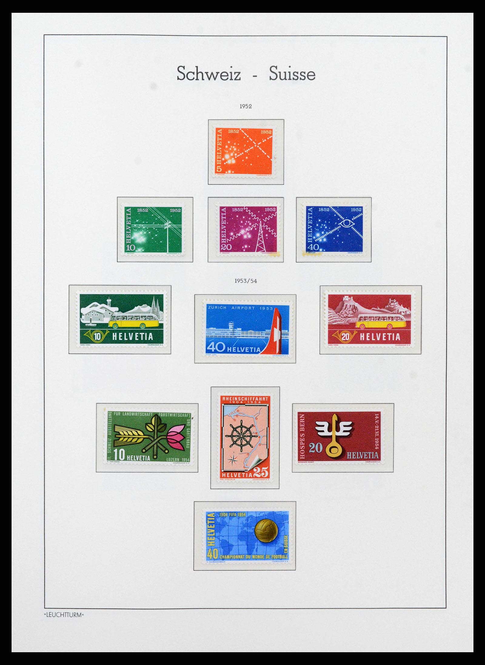 38538 0027 - Stamp collection 38538 Switzerland 1881-1969.