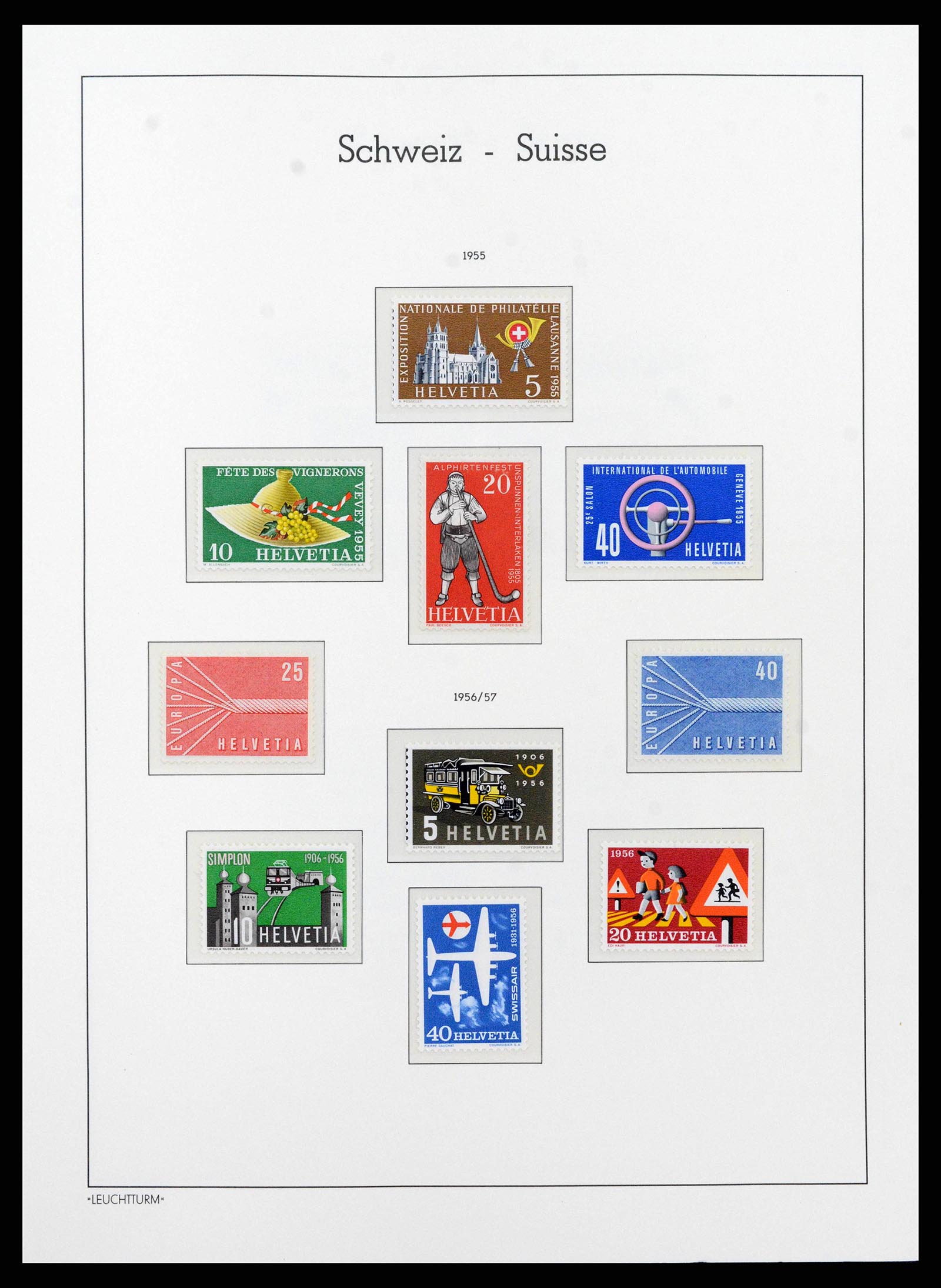 38538 0028 - Stamp collection 38538 Switzerland 1881-1969.