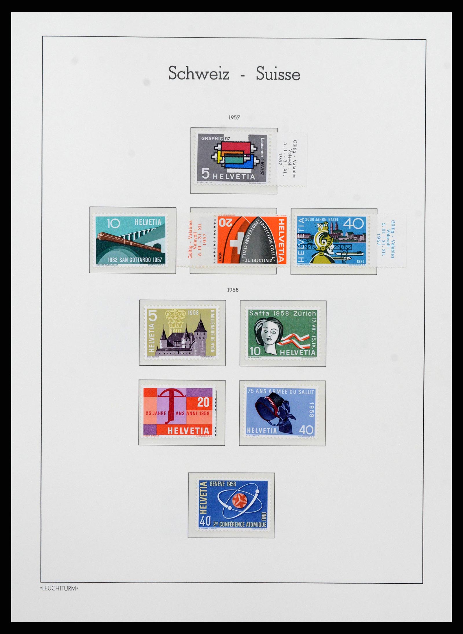 38538 0030 - Stamp collection 38538 Switzerland 1881-1969.