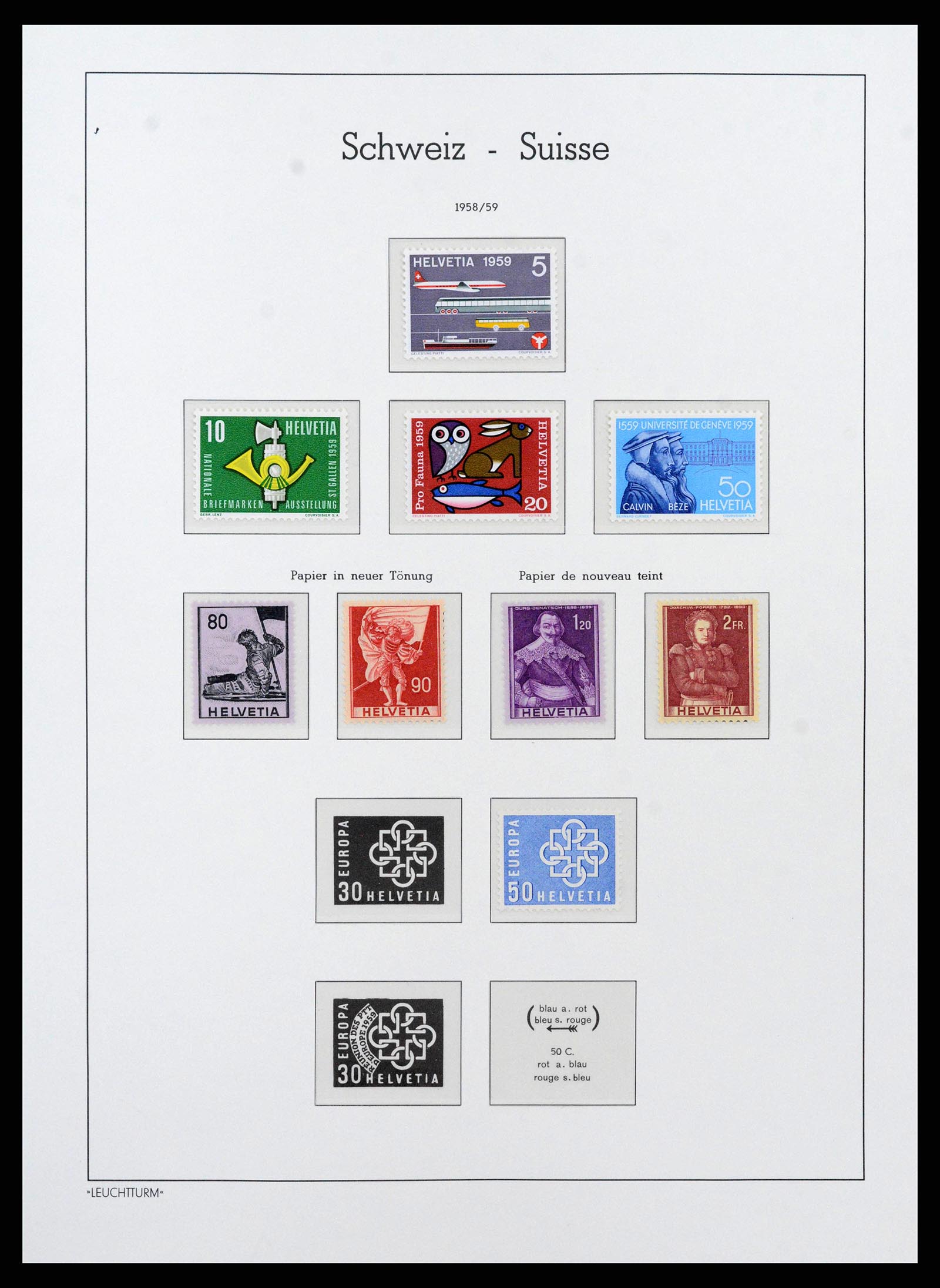38538 0031 - Stamp collection 38538 Switzerland 1881-1969.