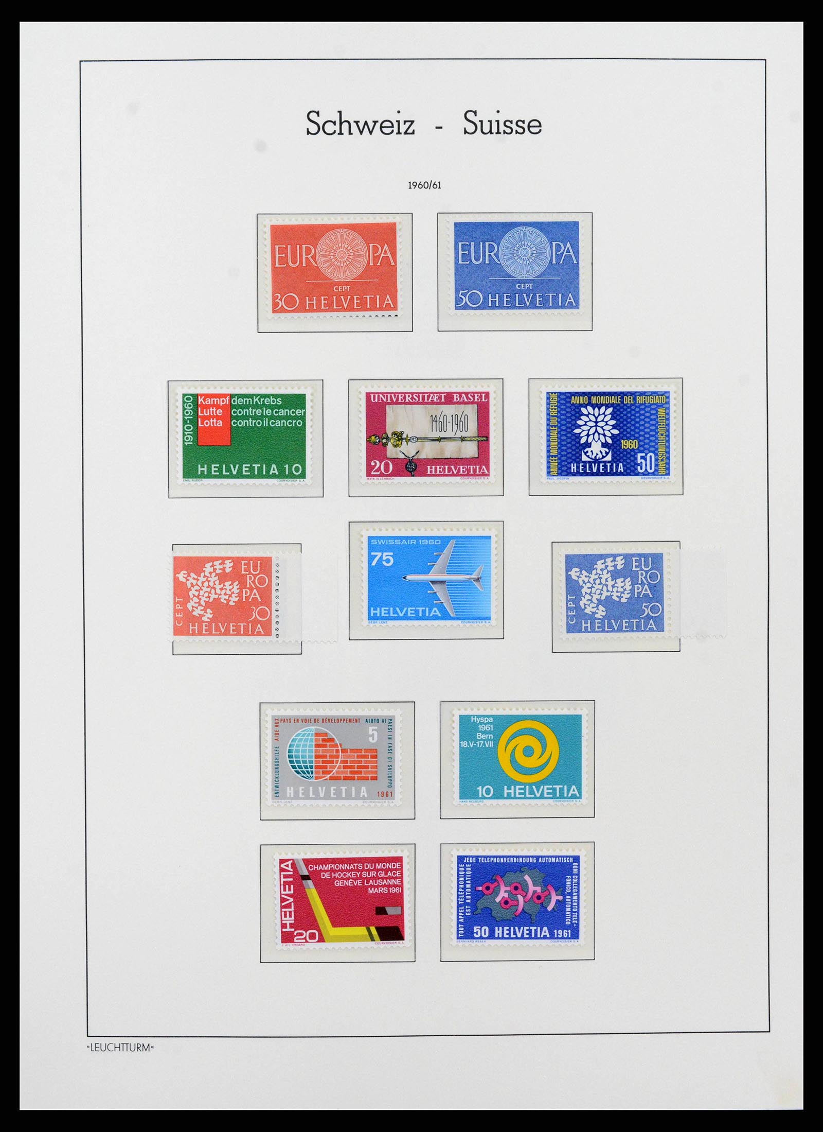 38538 0033 - Stamp collection 38538 Switzerland 1881-1969.
