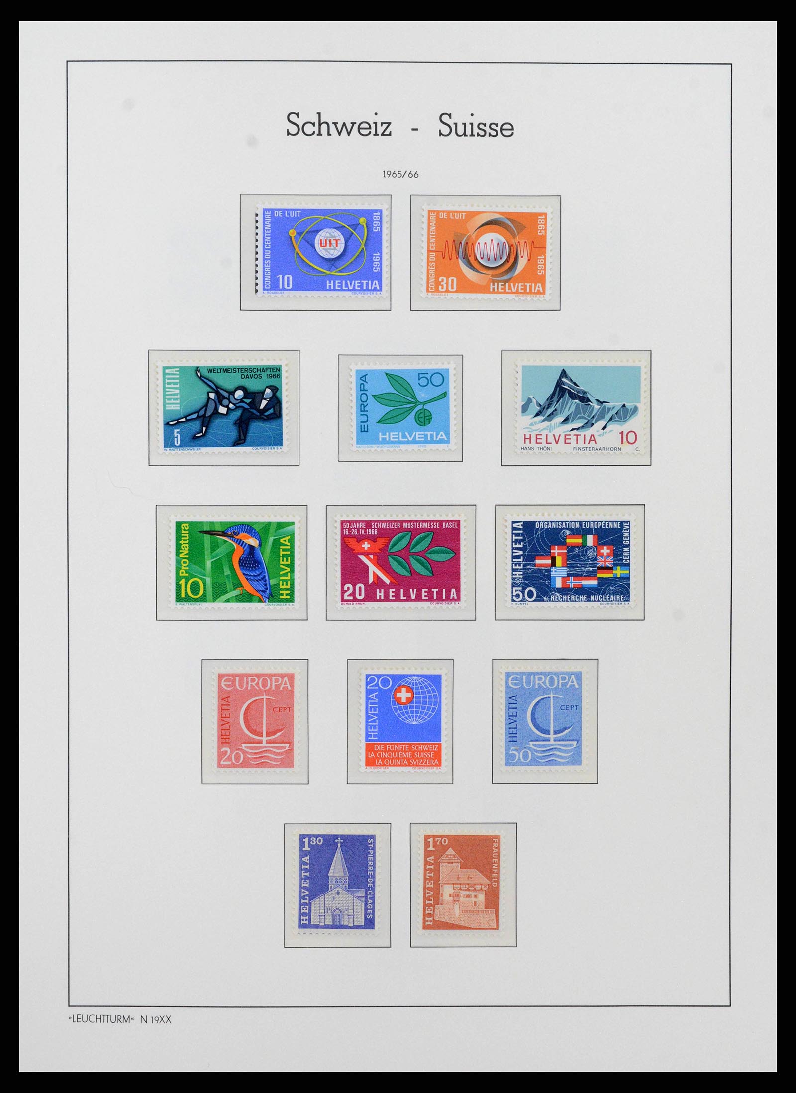 38538 0040 - Stamp collection 38538 Switzerland 1881-1969.