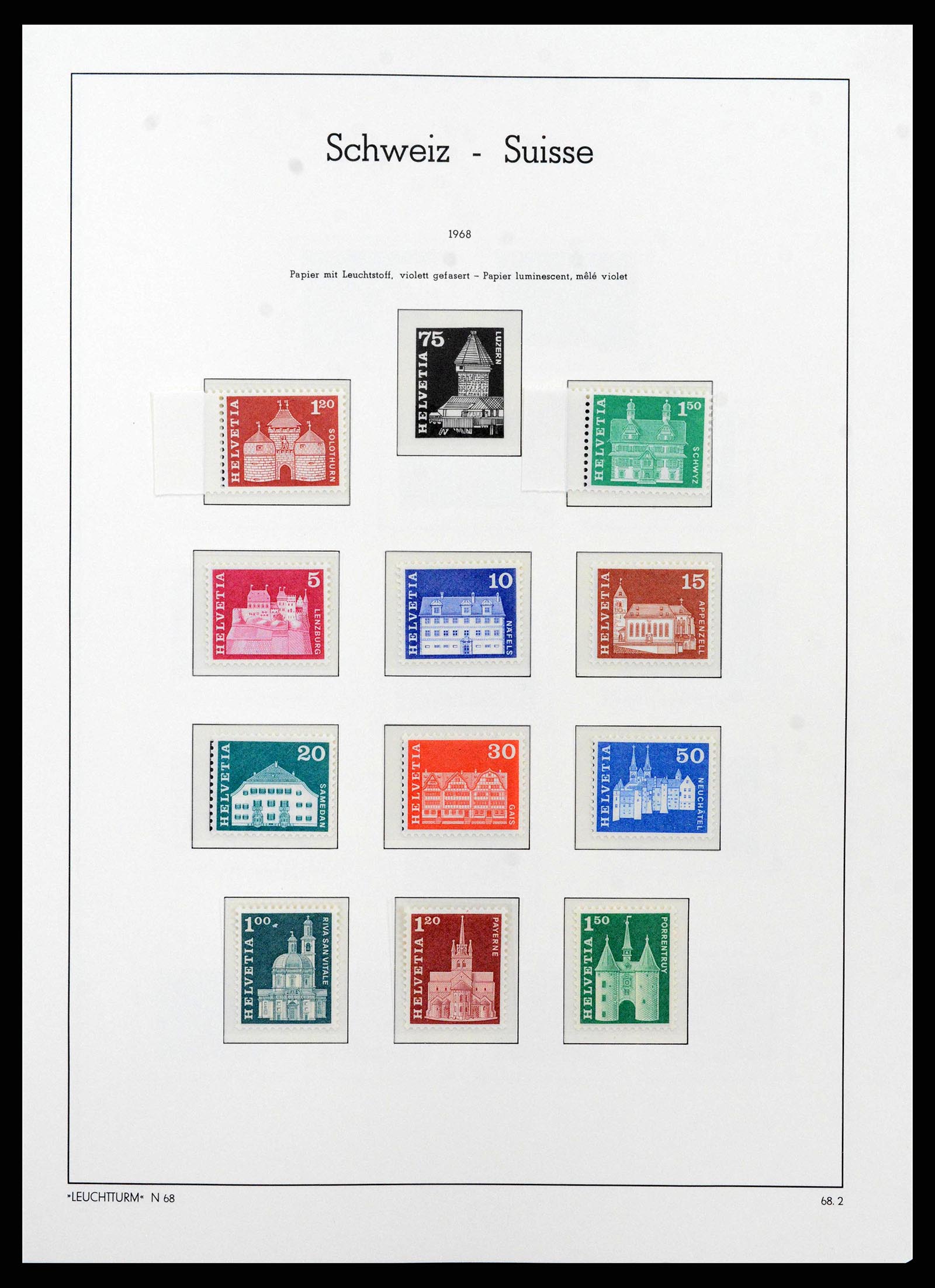 38538 0043 - Stamp collection 38538 Switzerland 1881-1969.