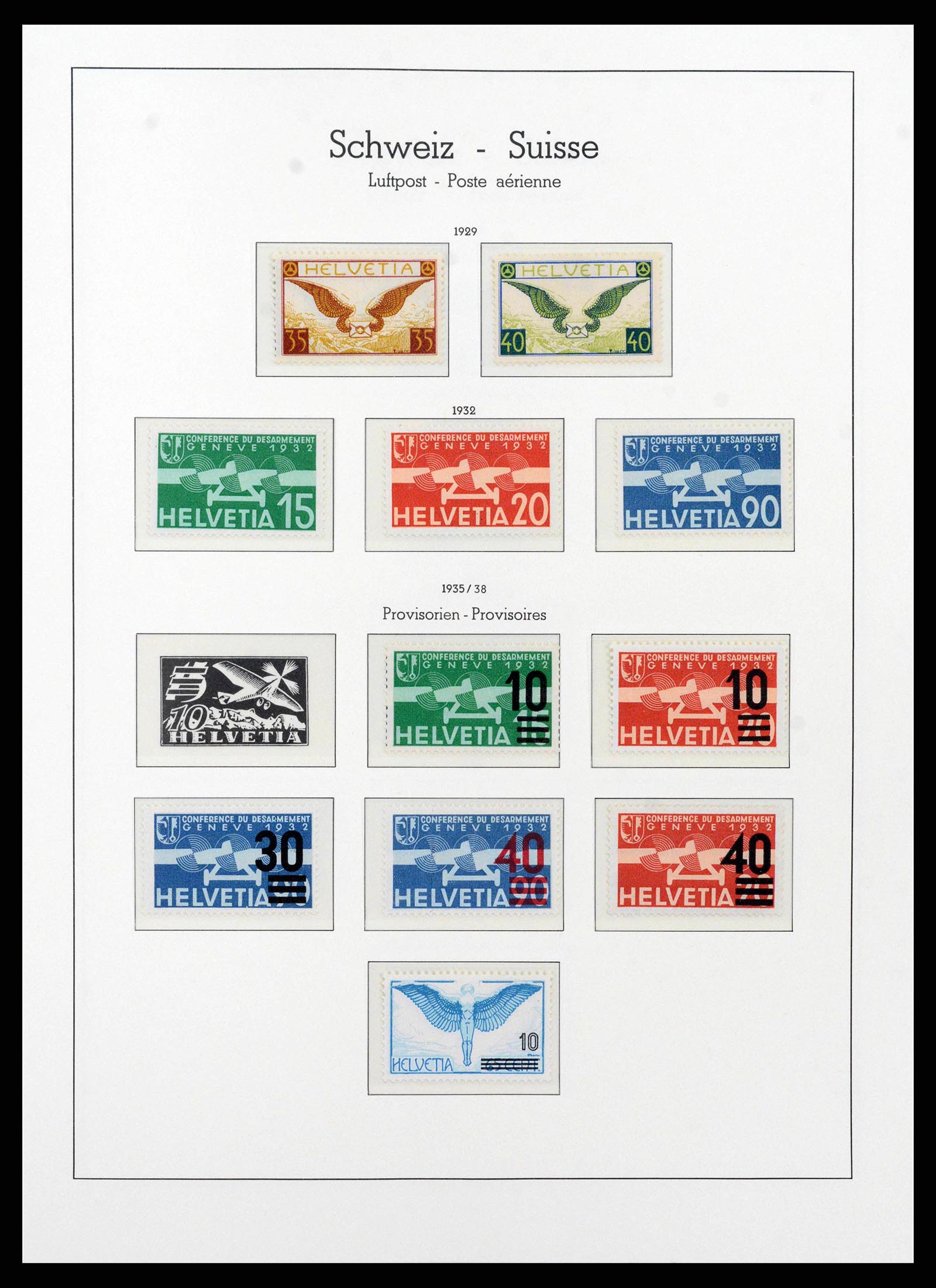 38538 0046 - Stamp collection 38538 Switzerland 1881-1969.