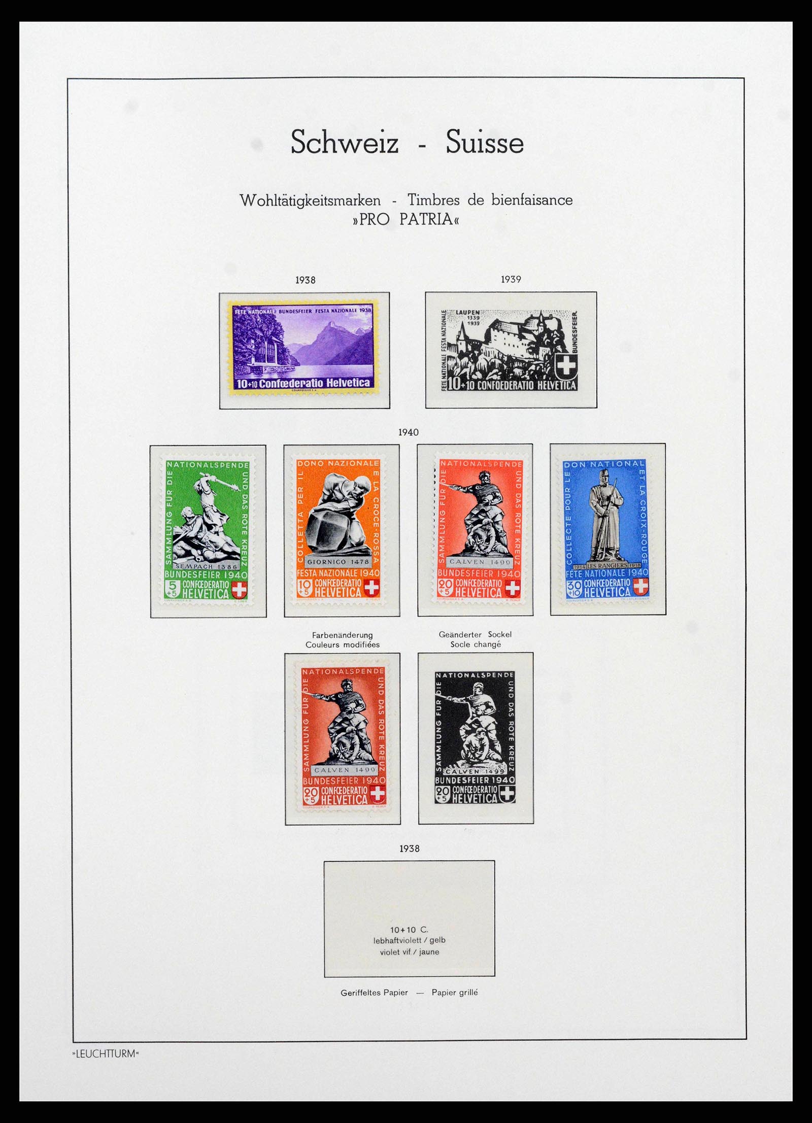 38538 0049 - Stamp collection 38538 Switzerland 1881-1969.