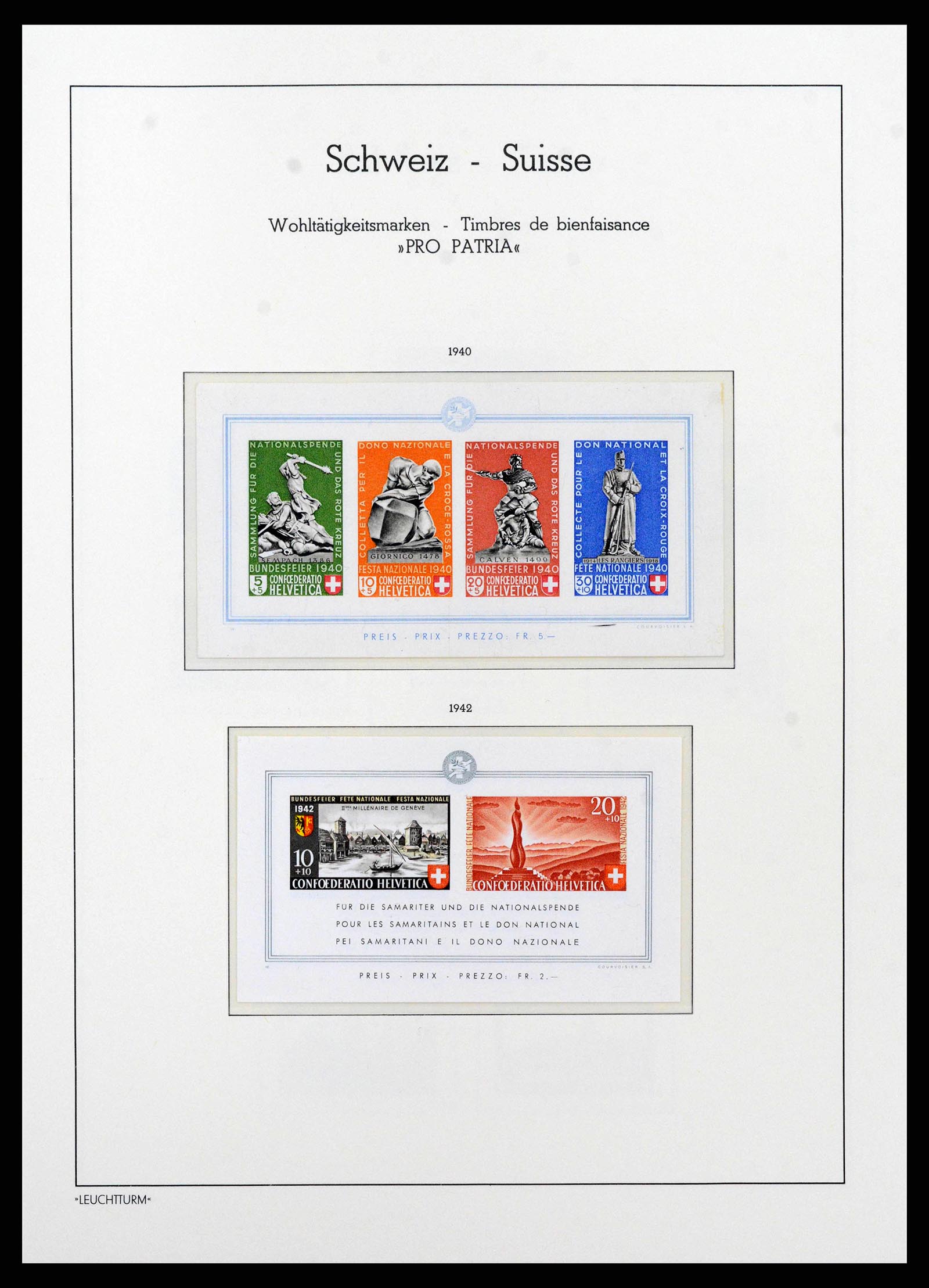 38538 0050 - Stamp collection 38538 Switzerland 1881-1969.