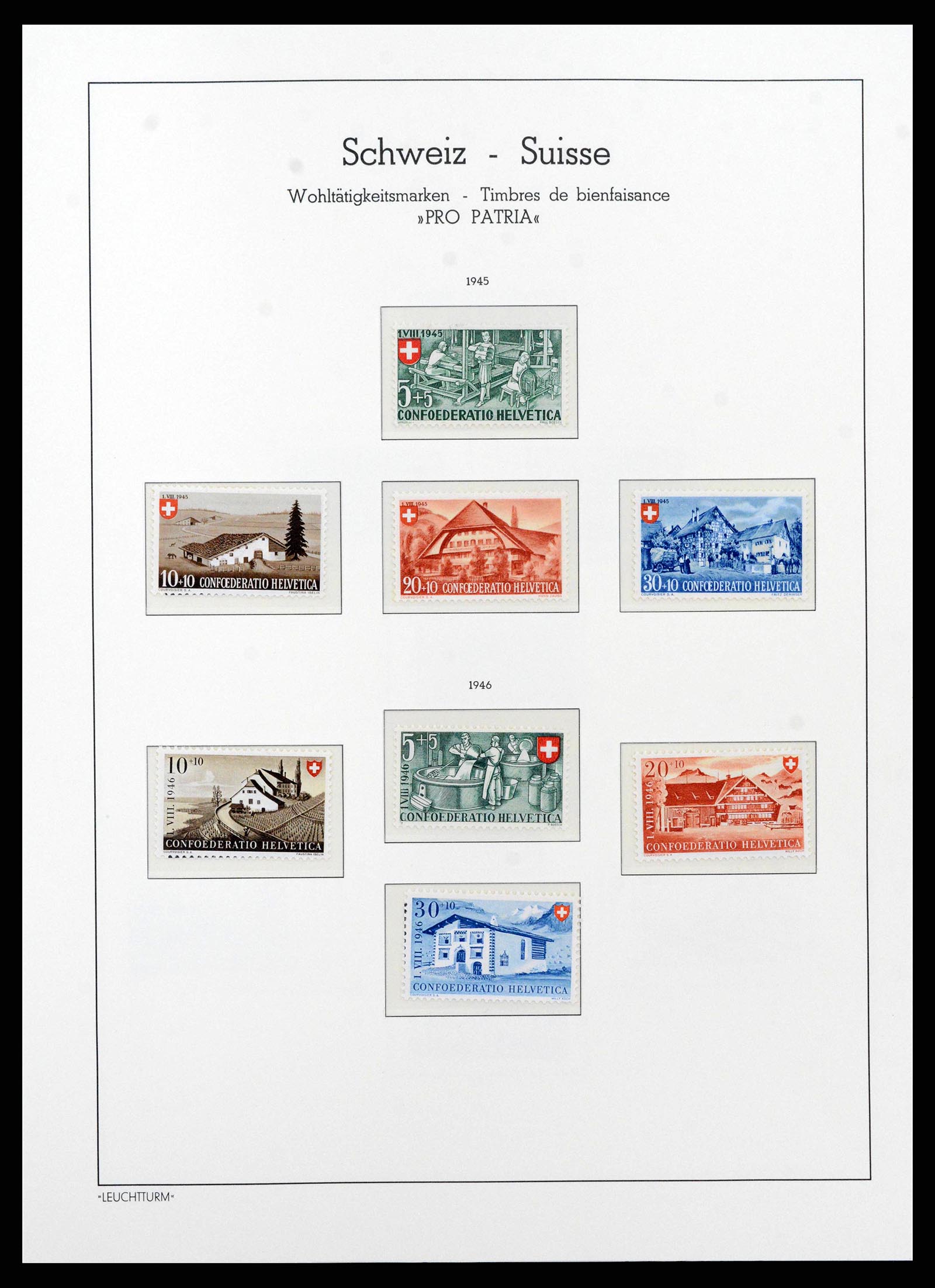 38538 0052 - Stamp collection 38538 Switzerland 1881-1969.