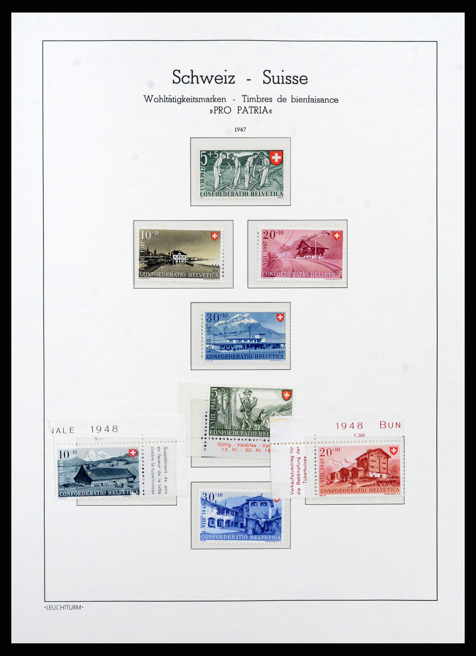 38538 0053 - Stamp collection 38538 Switzerland 1881-1969.