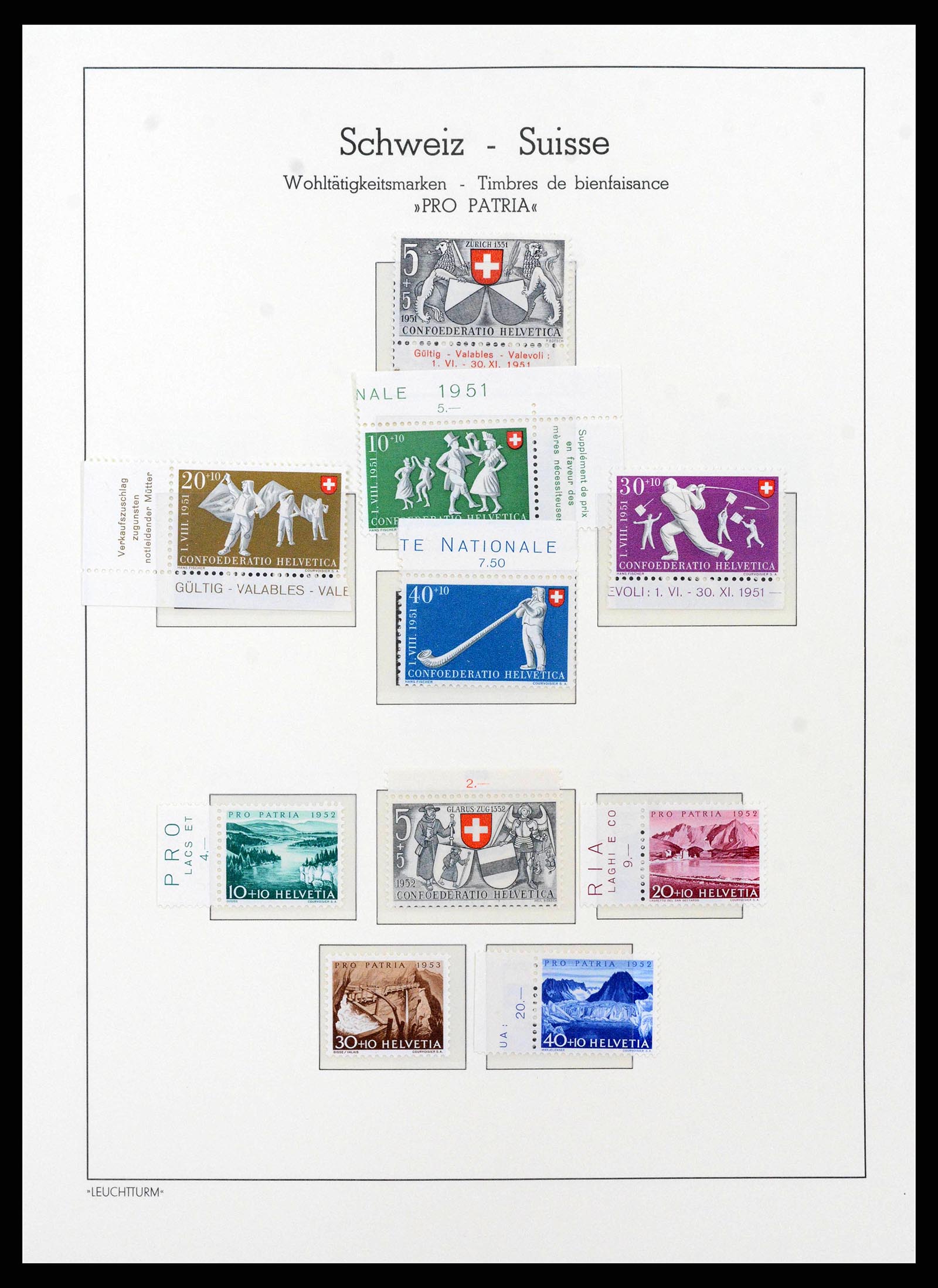 38538 0055 - Stamp collection 38538 Switzerland 1881-1969.