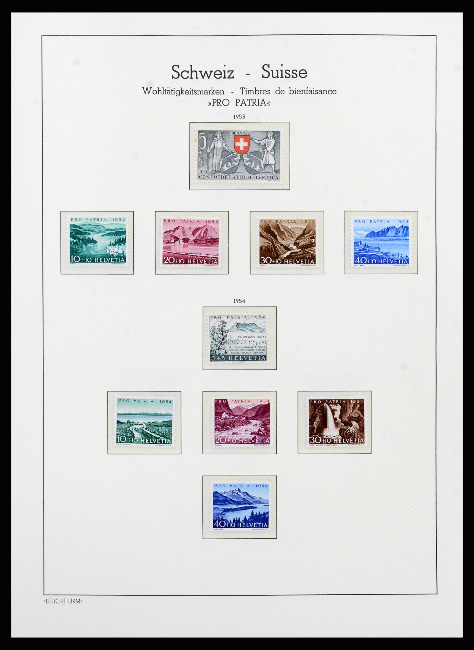 38538 0056 - Stamp collection 38538 Switzerland 1881-1969.
