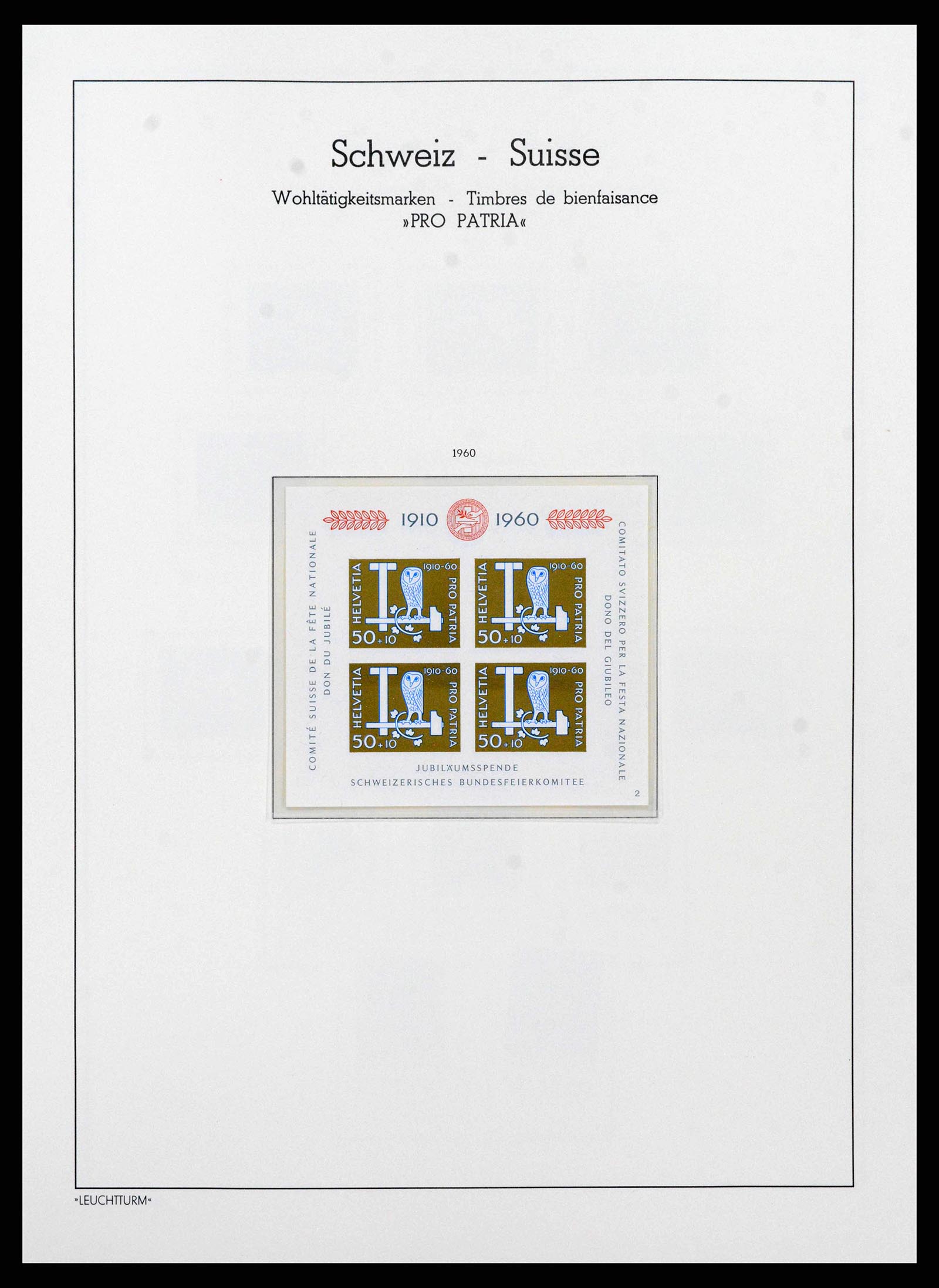38538 0059 - Stamp collection 38538 Switzerland 1881-1969.