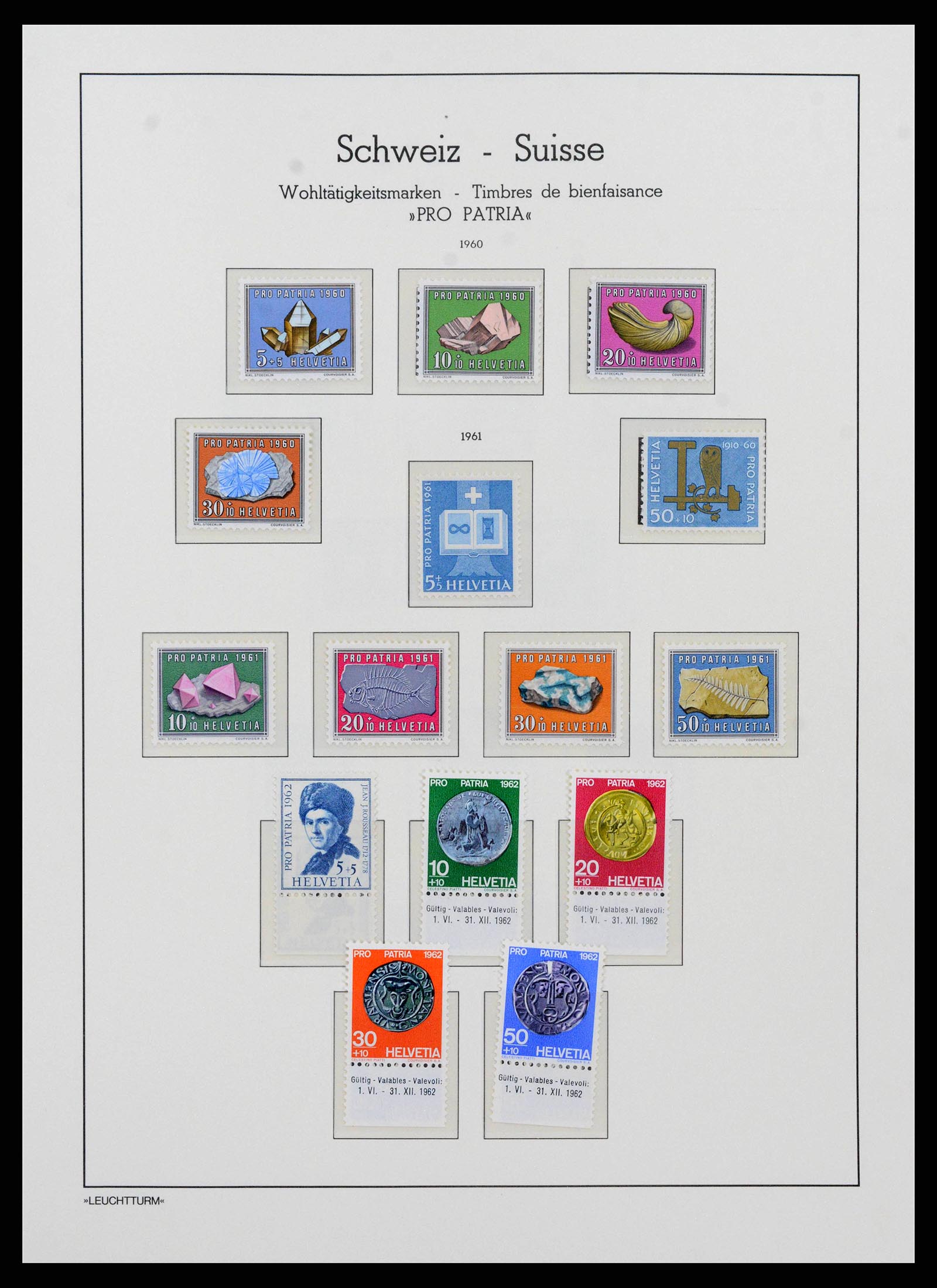 38538 0060 - Stamp collection 38538 Switzerland 1881-1969.