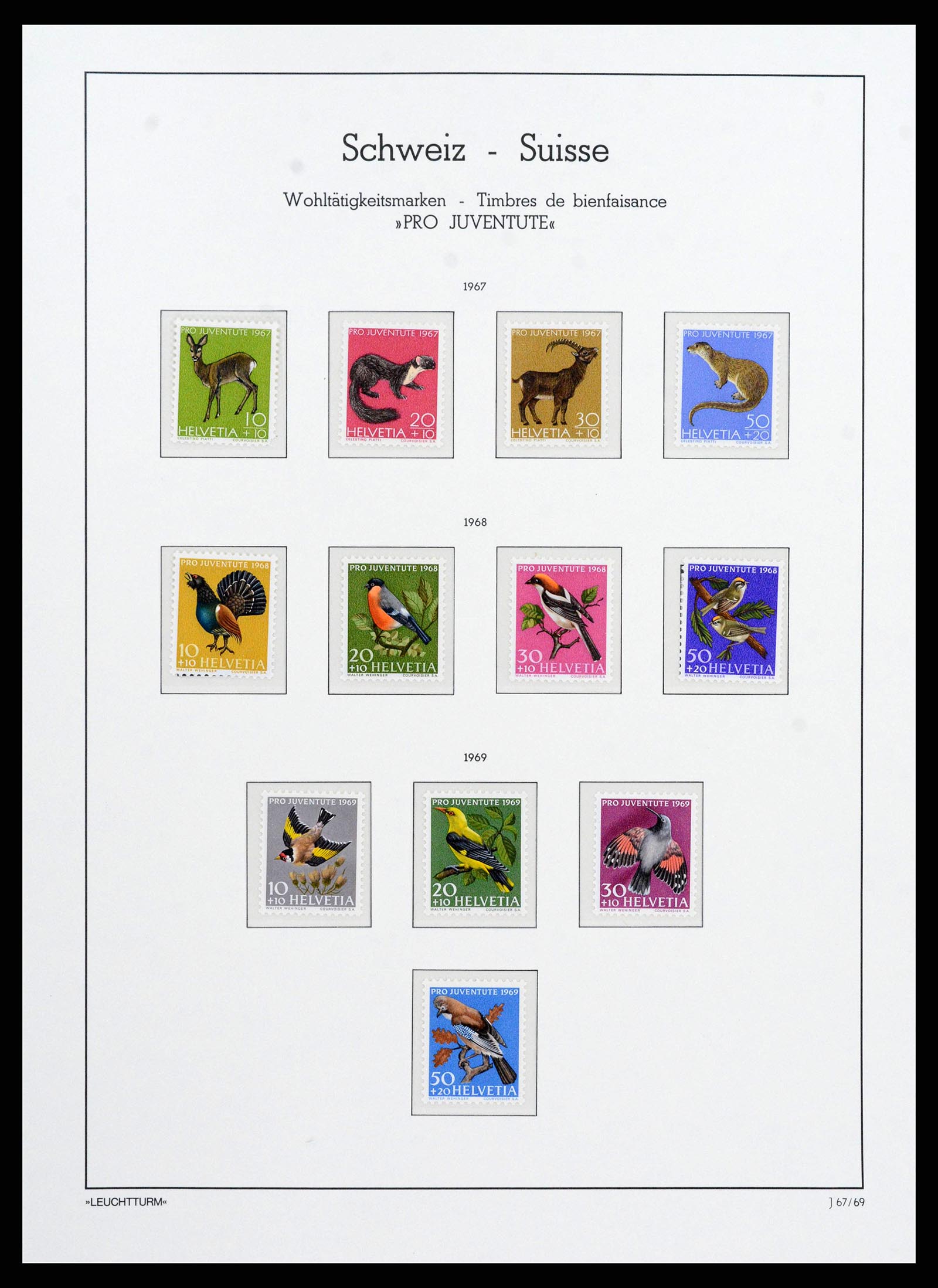 38538 0084 - Postzegelverzameling 38538 Zwitserland 1881-1969.