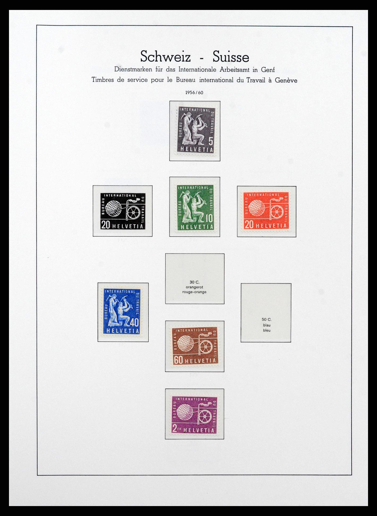 38538 0085 - Stamp collection 38538 Switzerland 1881-1969.