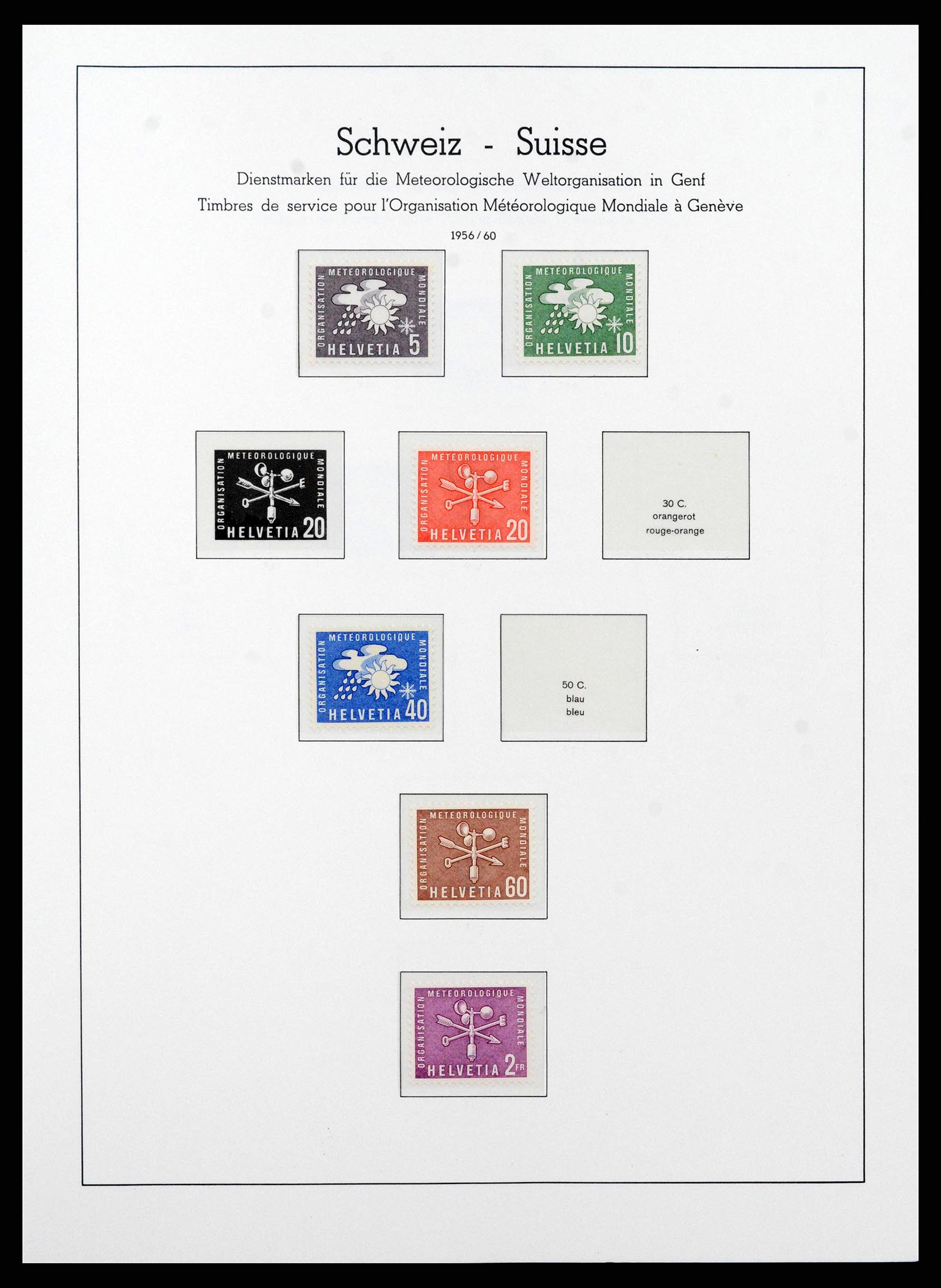 38538 0088 - Stamp collection 38538 Switzerland 1881-1969.