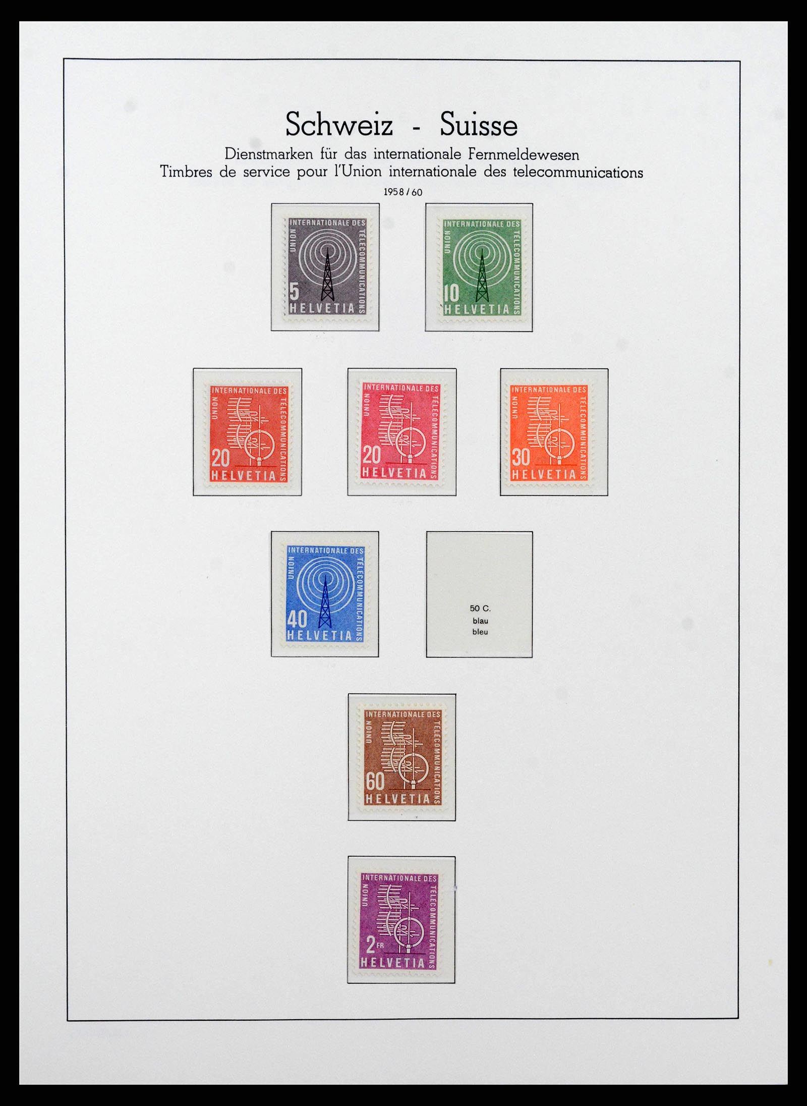 38538 0089 - Postzegelverzameling 38538 Zwitserland 1881-1969.