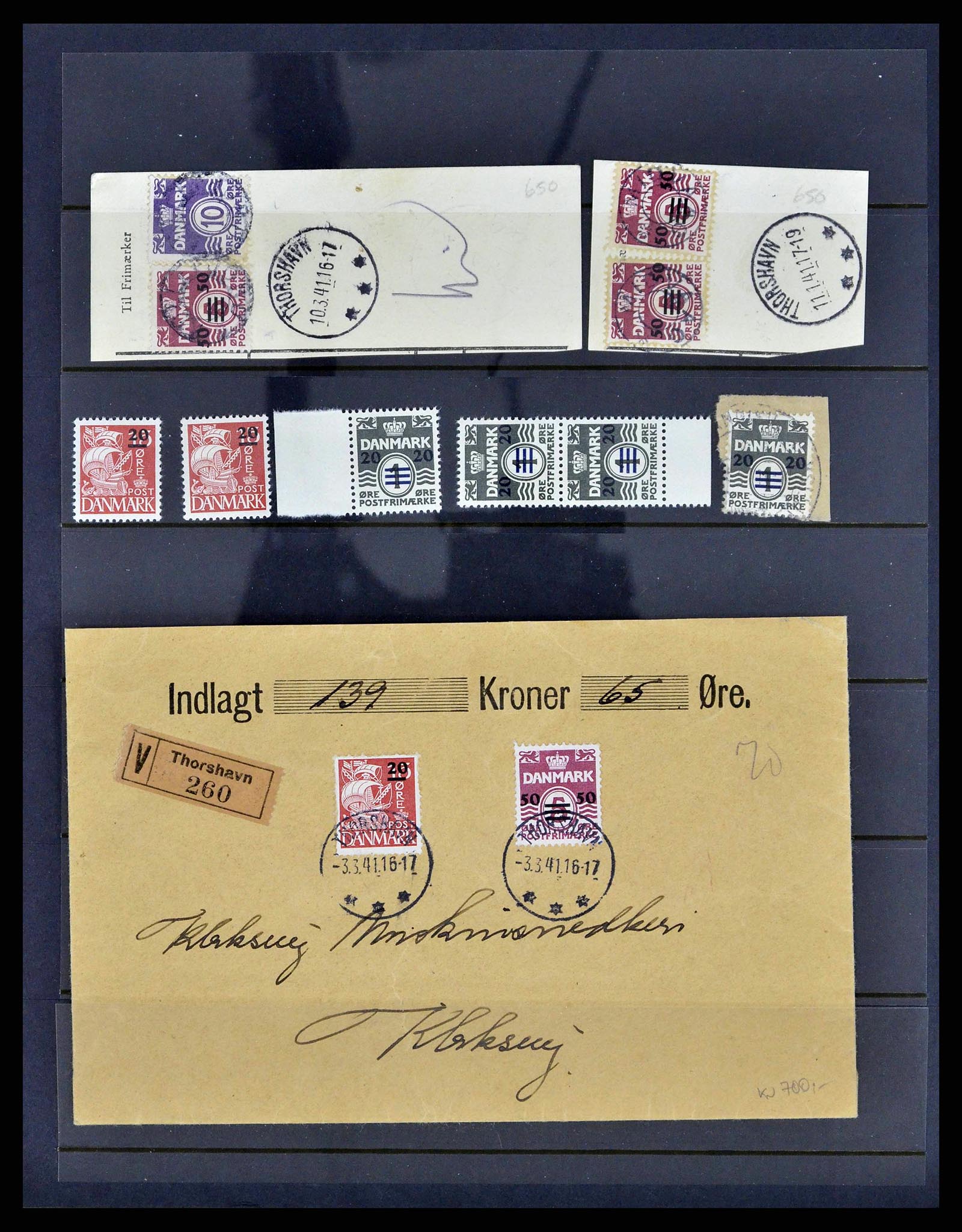 38539 0001 - Postzegelverzameling 38539 Faeroer 1923-1994.