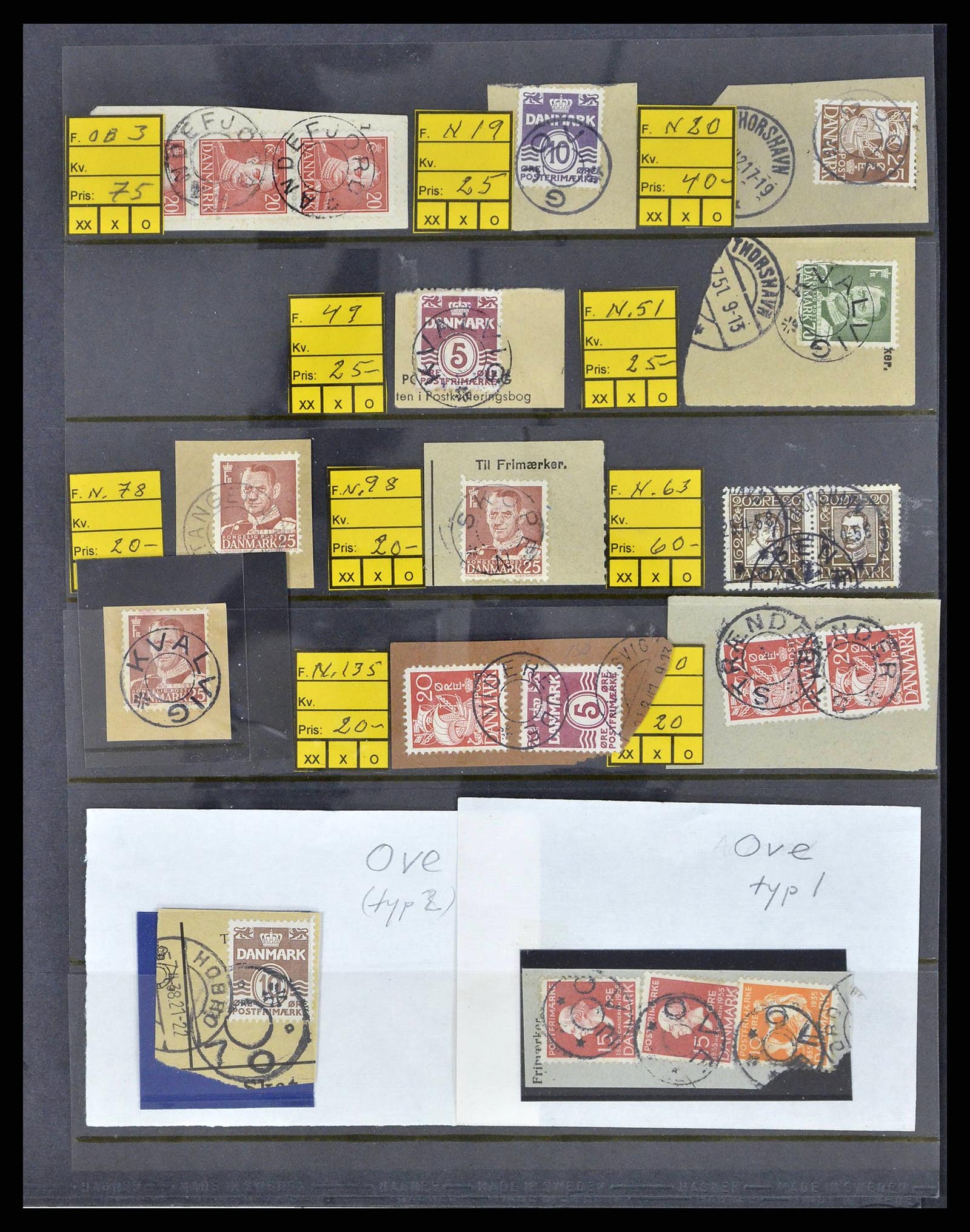38539 0009 - Postzegelverzameling 38539 Faeroer 1923-1994.