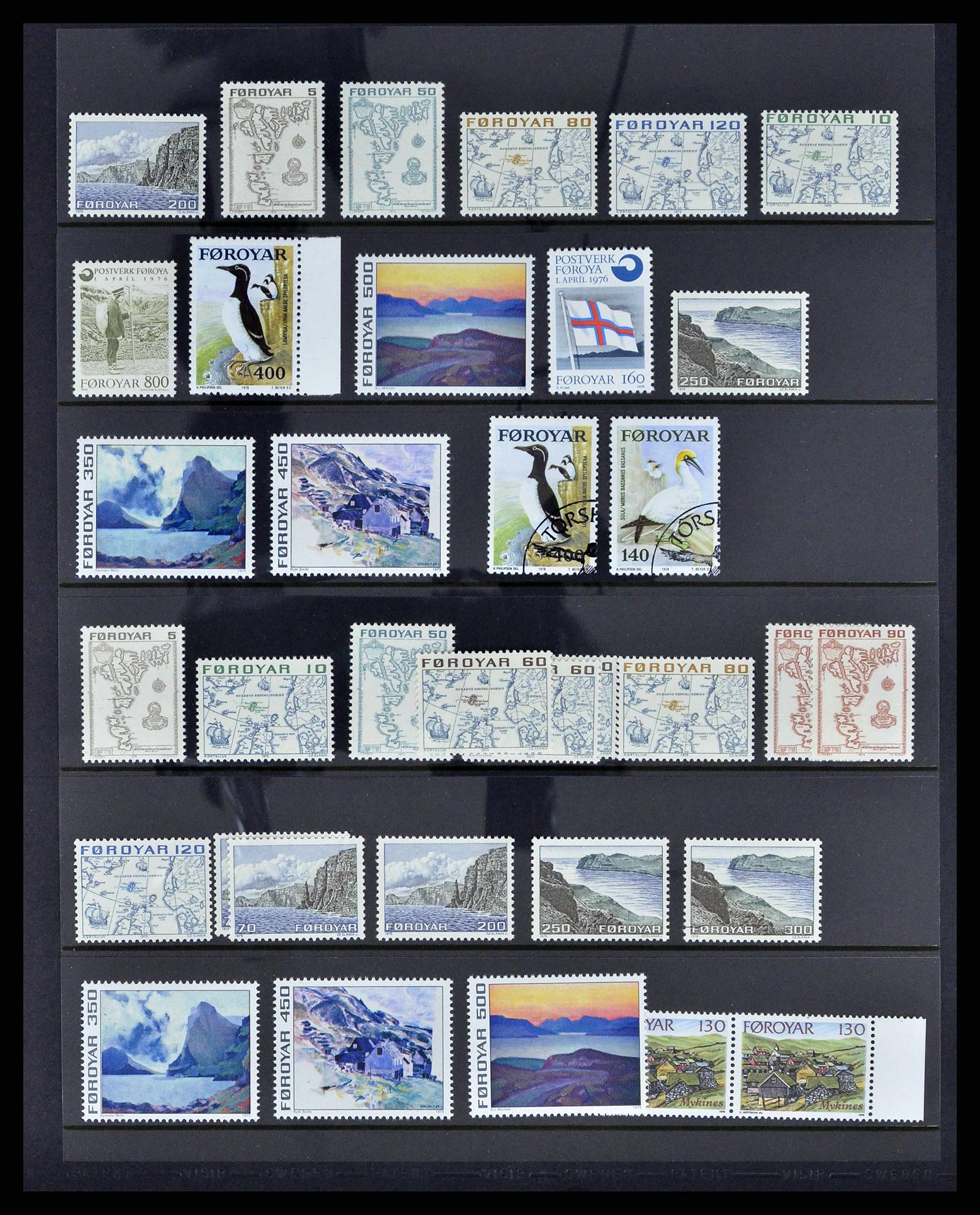 38539 0013 - Postzegelverzameling 38539 Faeroer 1923-1994.
