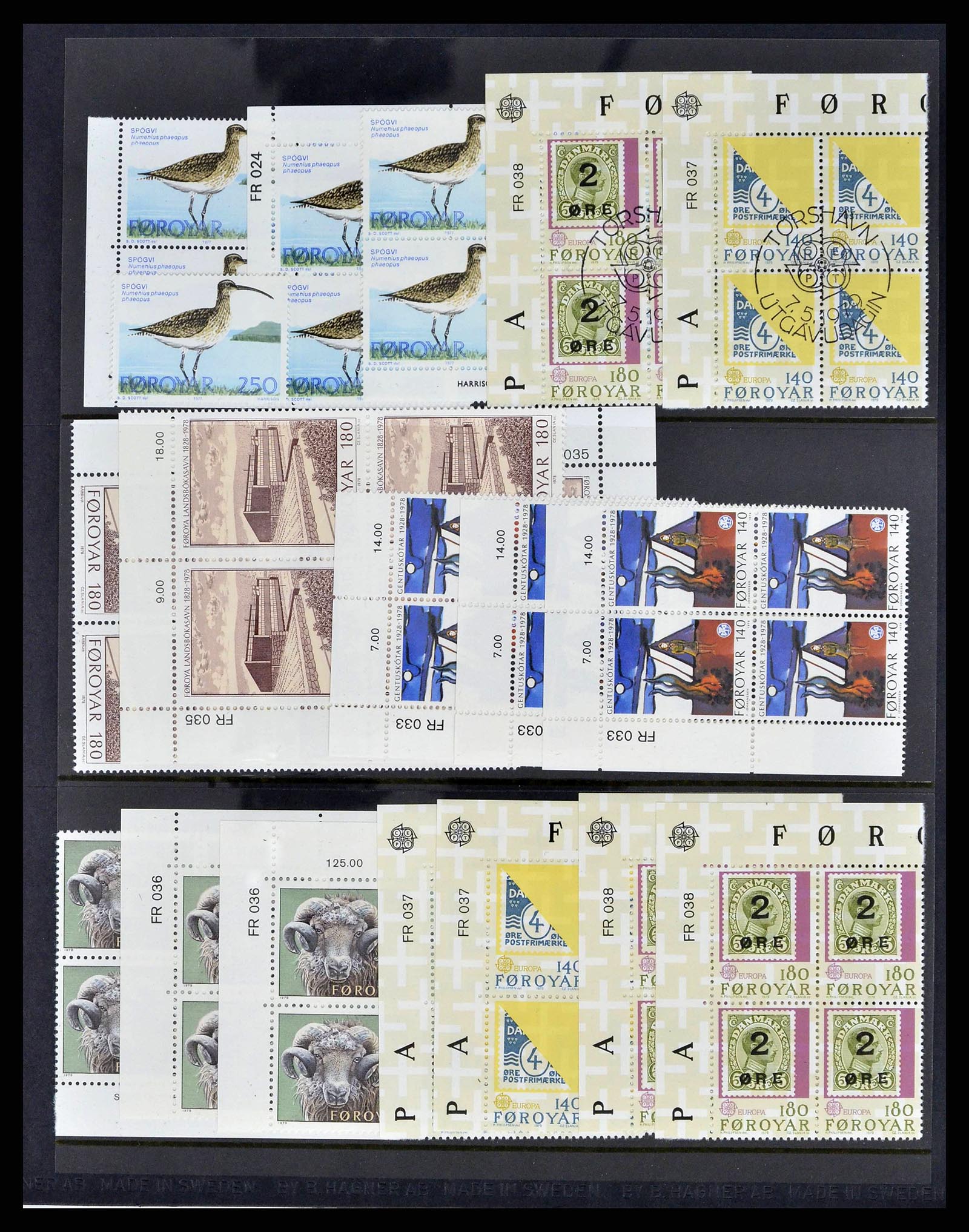 38539 0016 - Postzegelverzameling 38539 Faeroer 1923-1994.