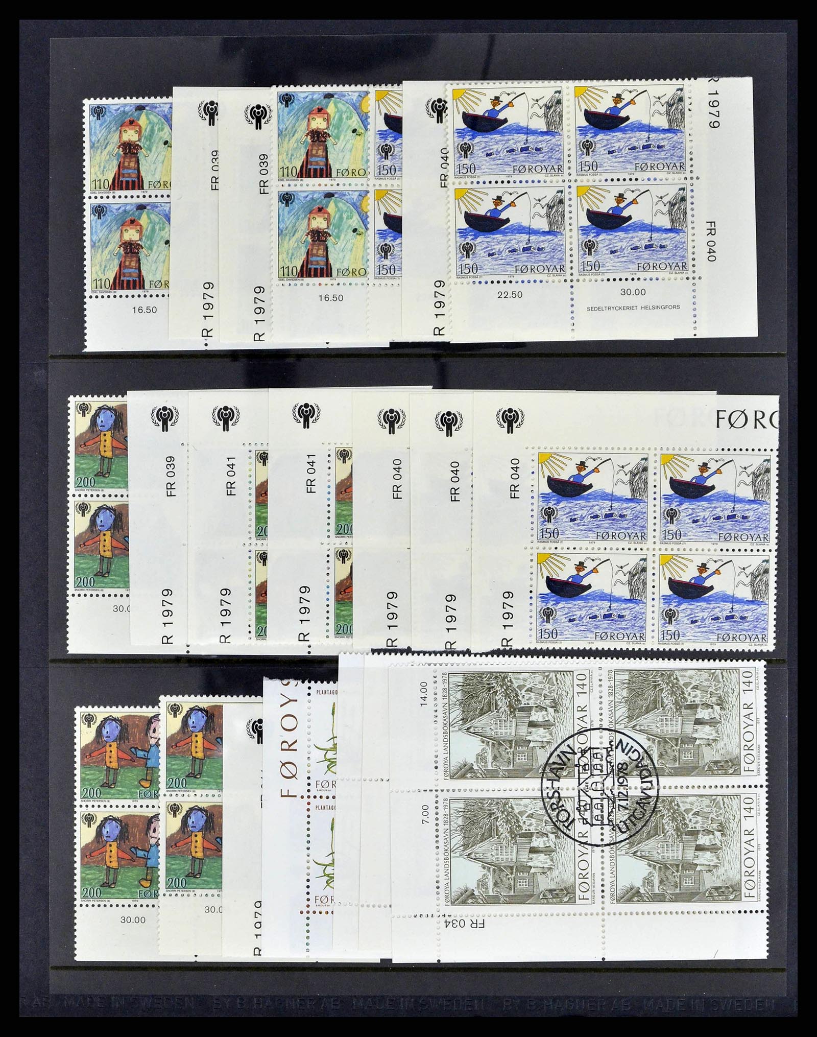 38539 0017 - Postzegelverzameling 38539 Faeroer 1923-1994.