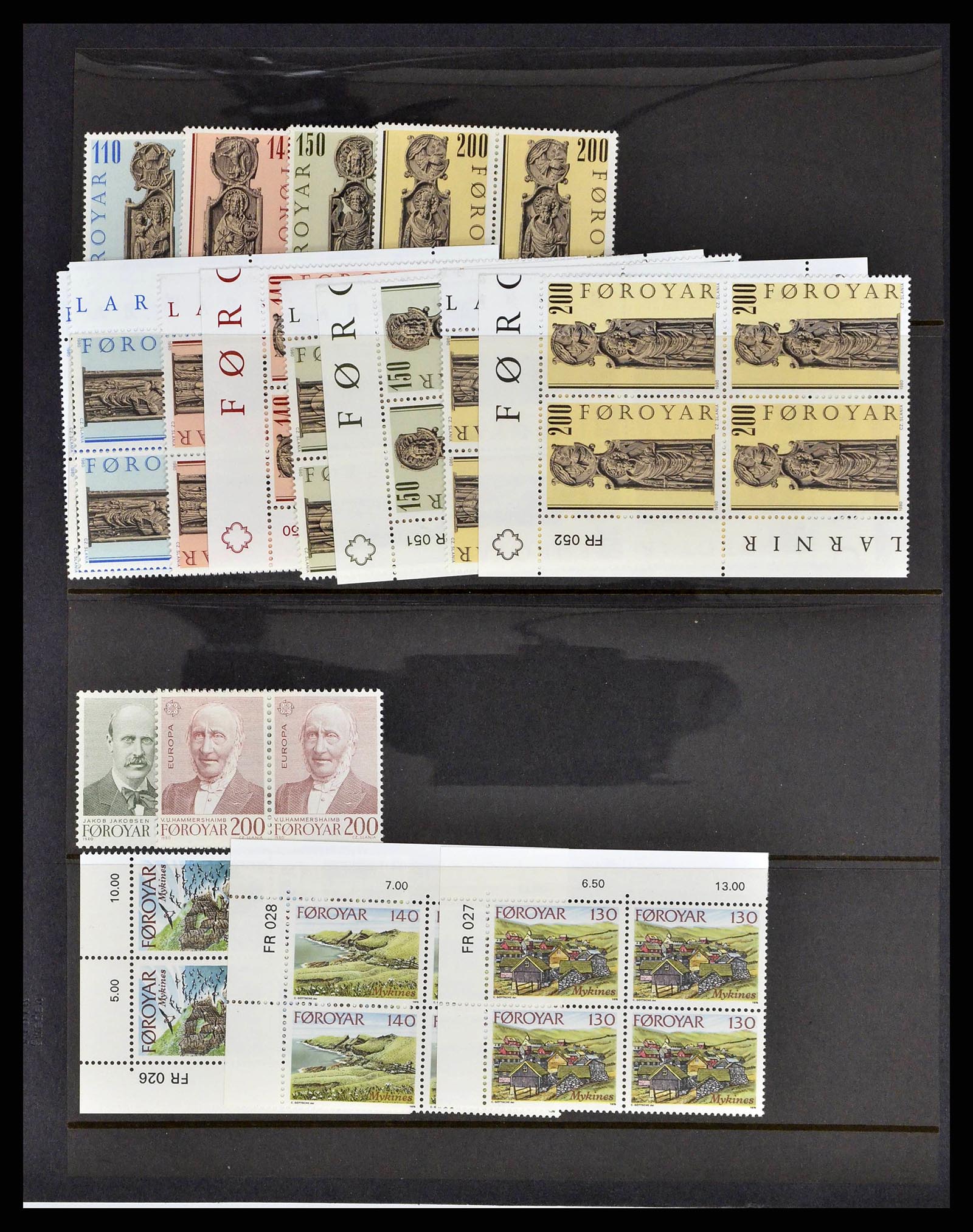 38539 0022 - Postzegelverzameling 38539 Faeroer 1923-1994.