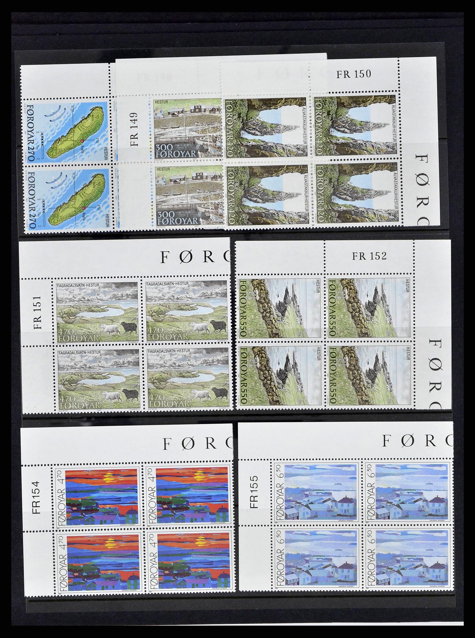 38539 0035 - Postzegelverzameling 38539 Faeroer 1923-1994.