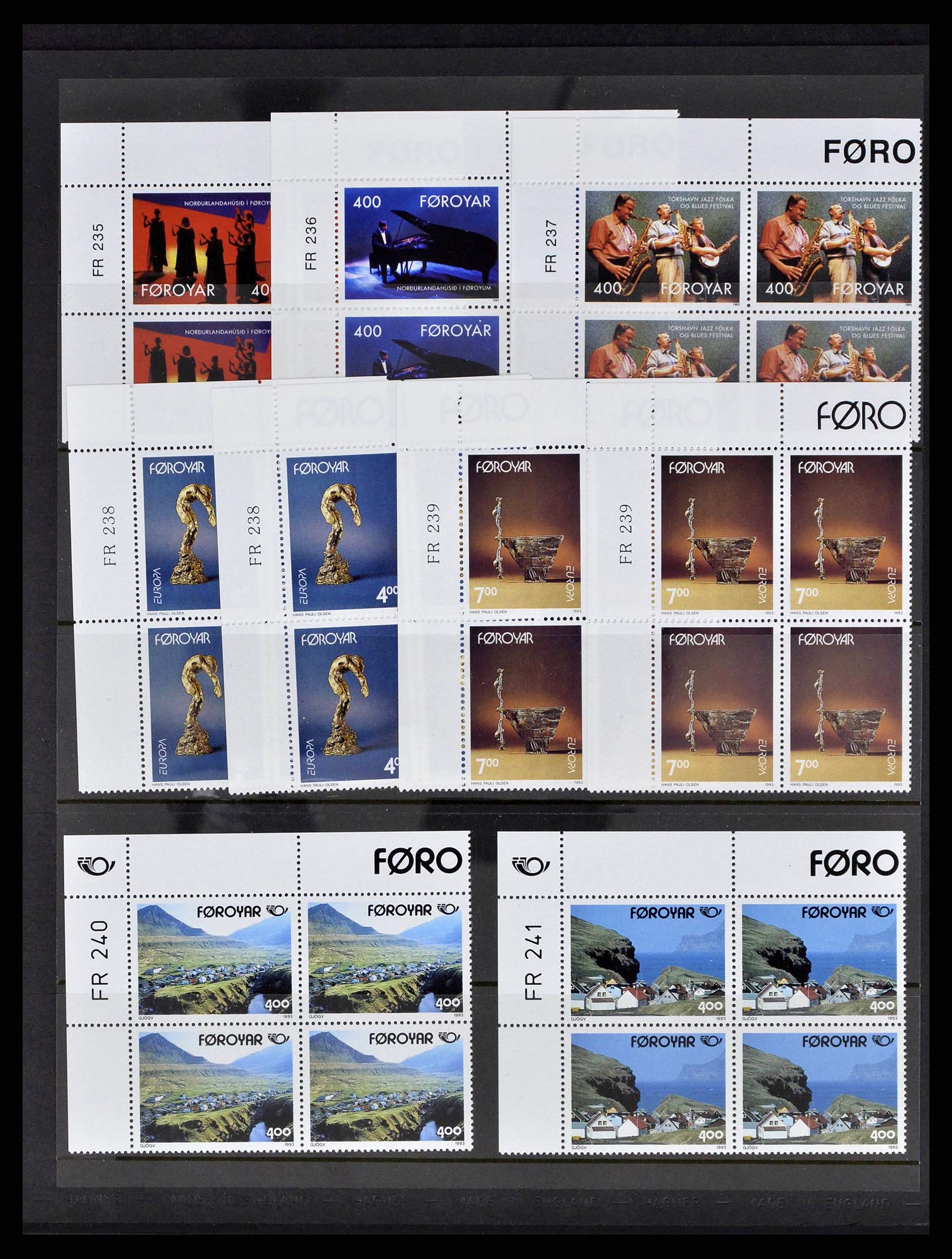 38539 0043 - Postzegelverzameling 38539 Faeroer 1923-1994.