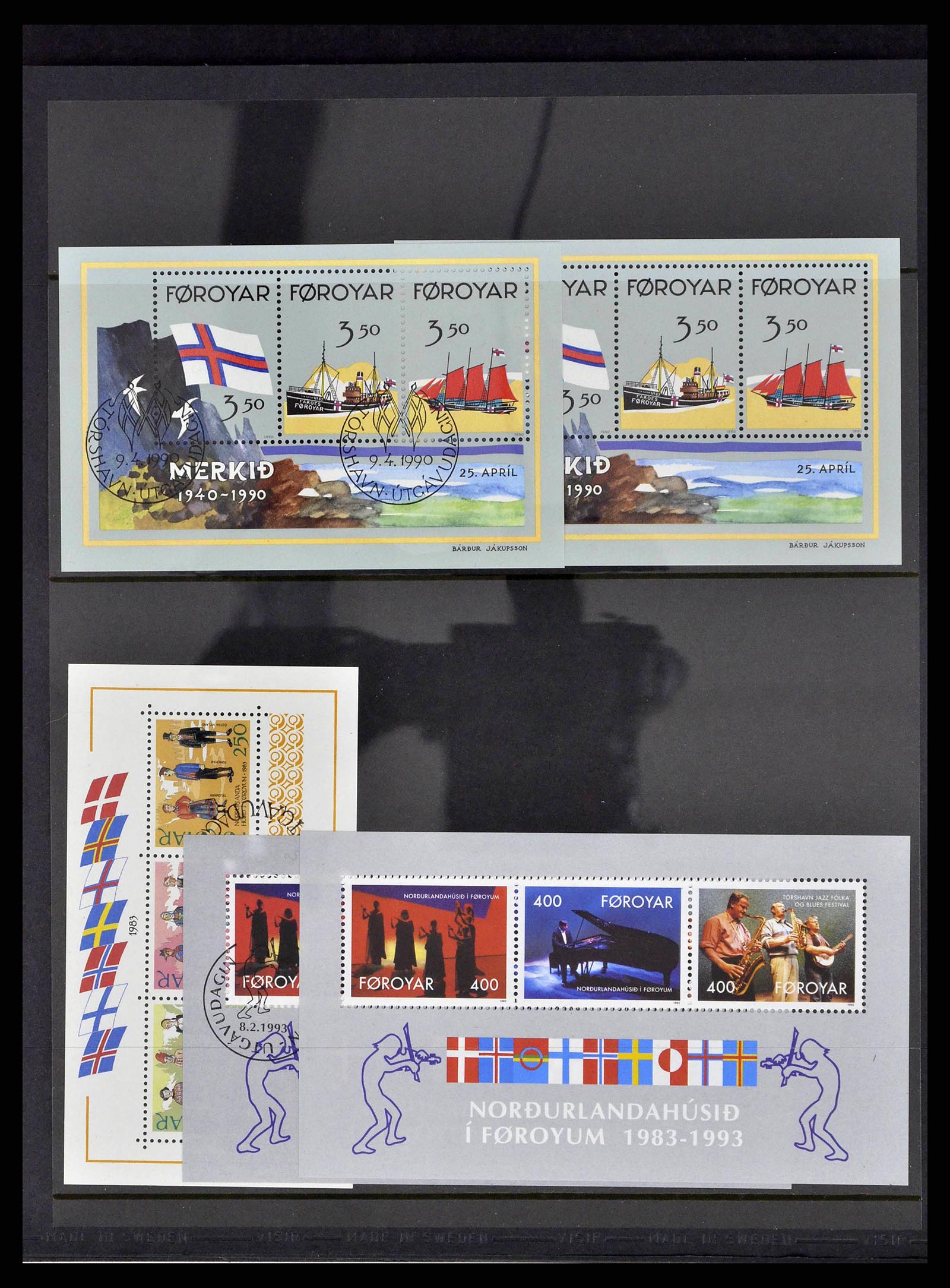 38539 0054 - Postzegelverzameling 38539 Faeroer 1923-1994.