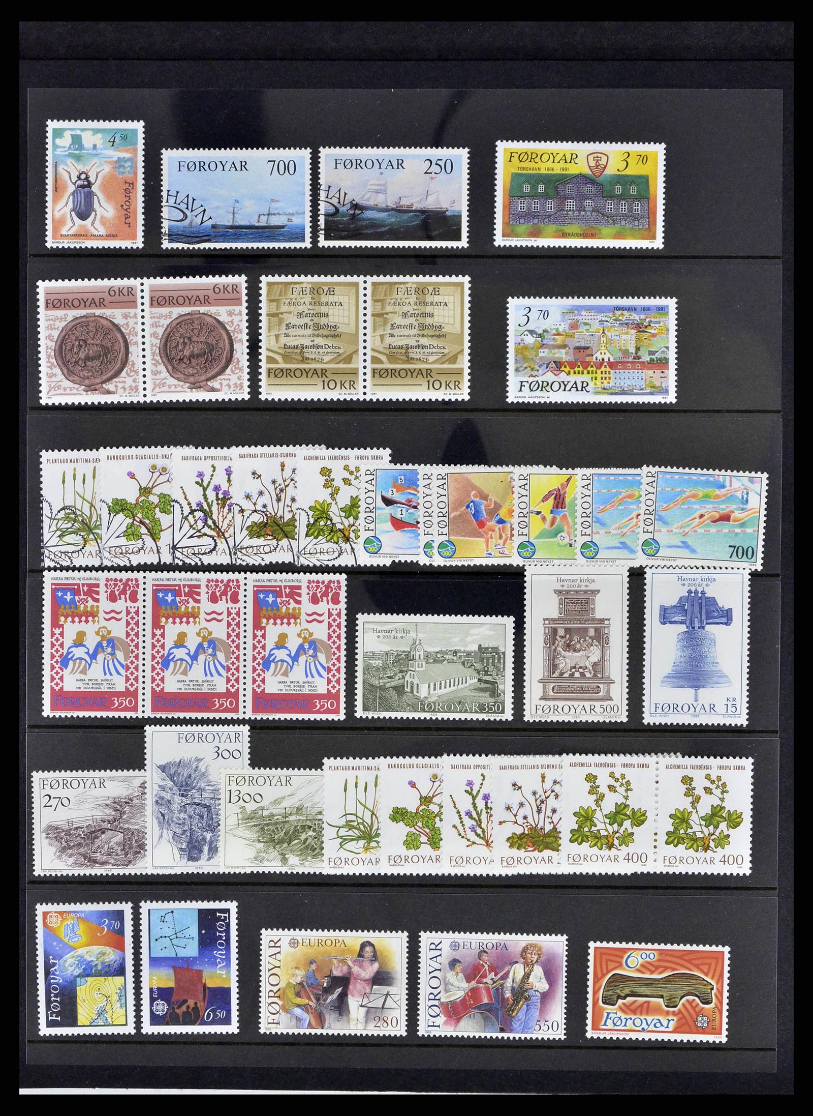 38539 0074 - Postzegelverzameling 38539 Faeroer 1923-1994.
