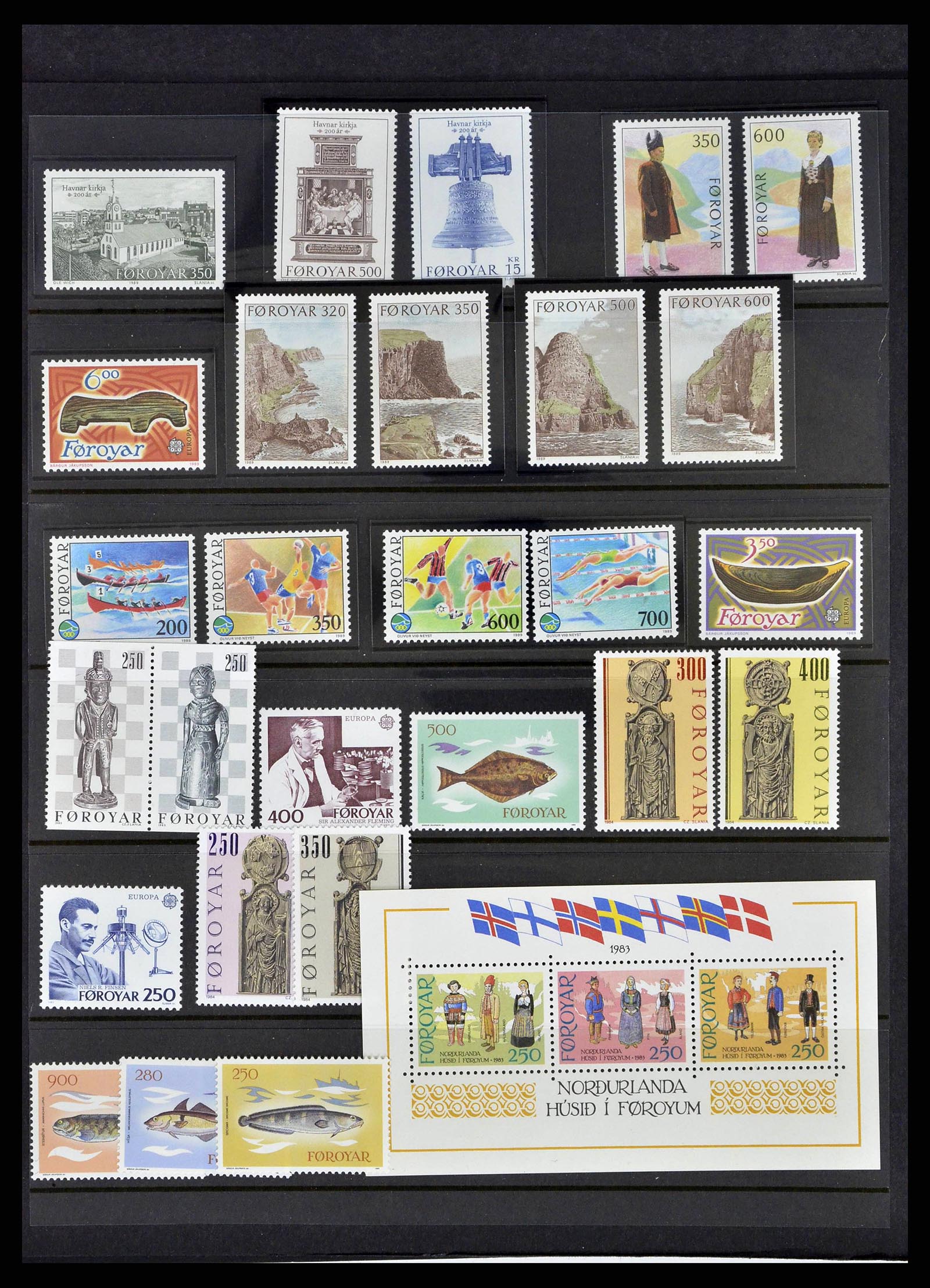 38539 0075 - Postzegelverzameling 38539 Faeroer 1923-1994.
