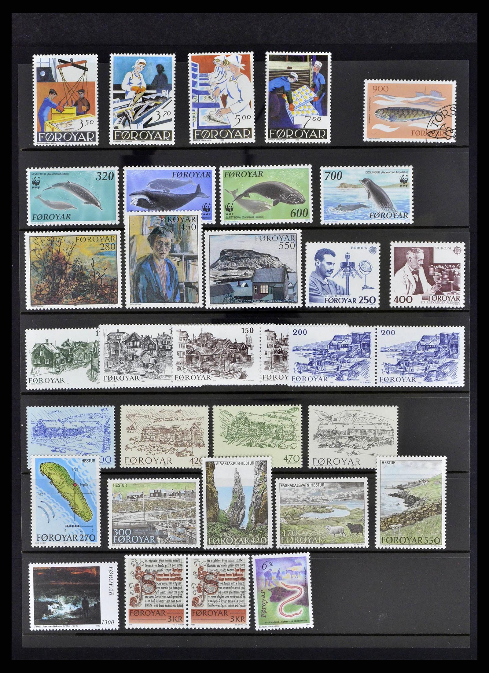 38539 0076 - Postzegelverzameling 38539 Faeroer 1923-1994.