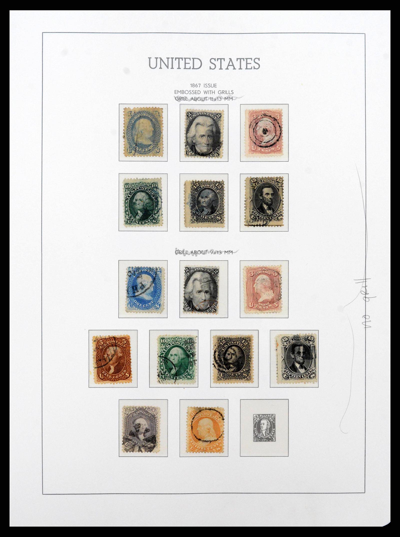 38540 0003 - Postzegelverzameling 38540 USA 1847-1964.