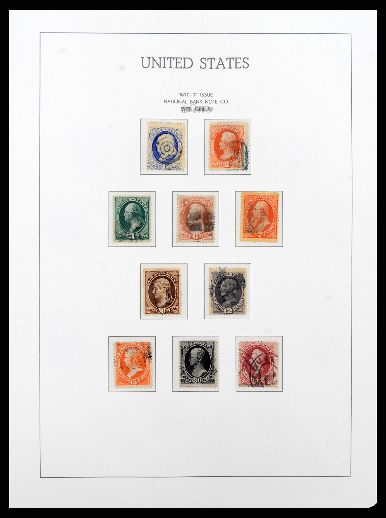 38540 0004 - Postzegelverzameling 38540 USA 1847-1964.