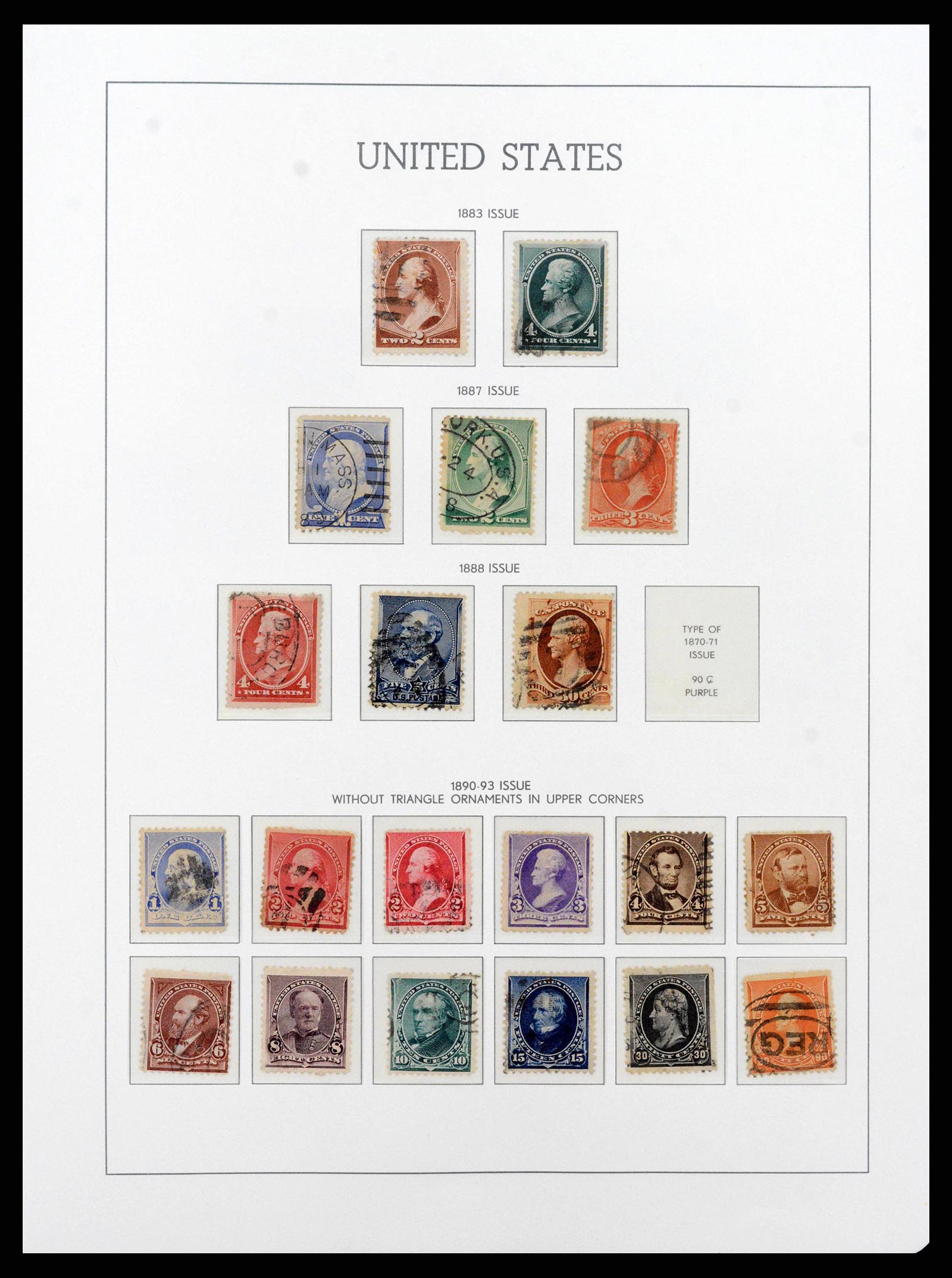 38540 0007 - Postzegelverzameling 38540 USA 1847-1964.