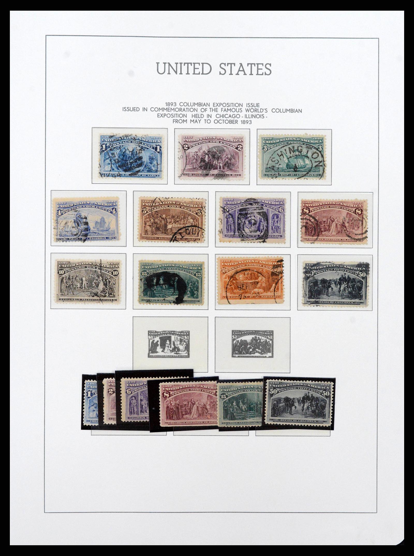 38540 0008 - Postzegelverzameling 38540 USA 1847-1964.