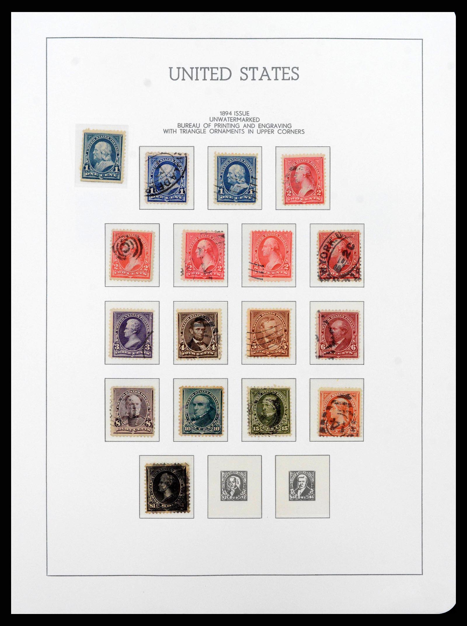 38540 0009 - Postzegelverzameling 38540 USA 1847-1964.