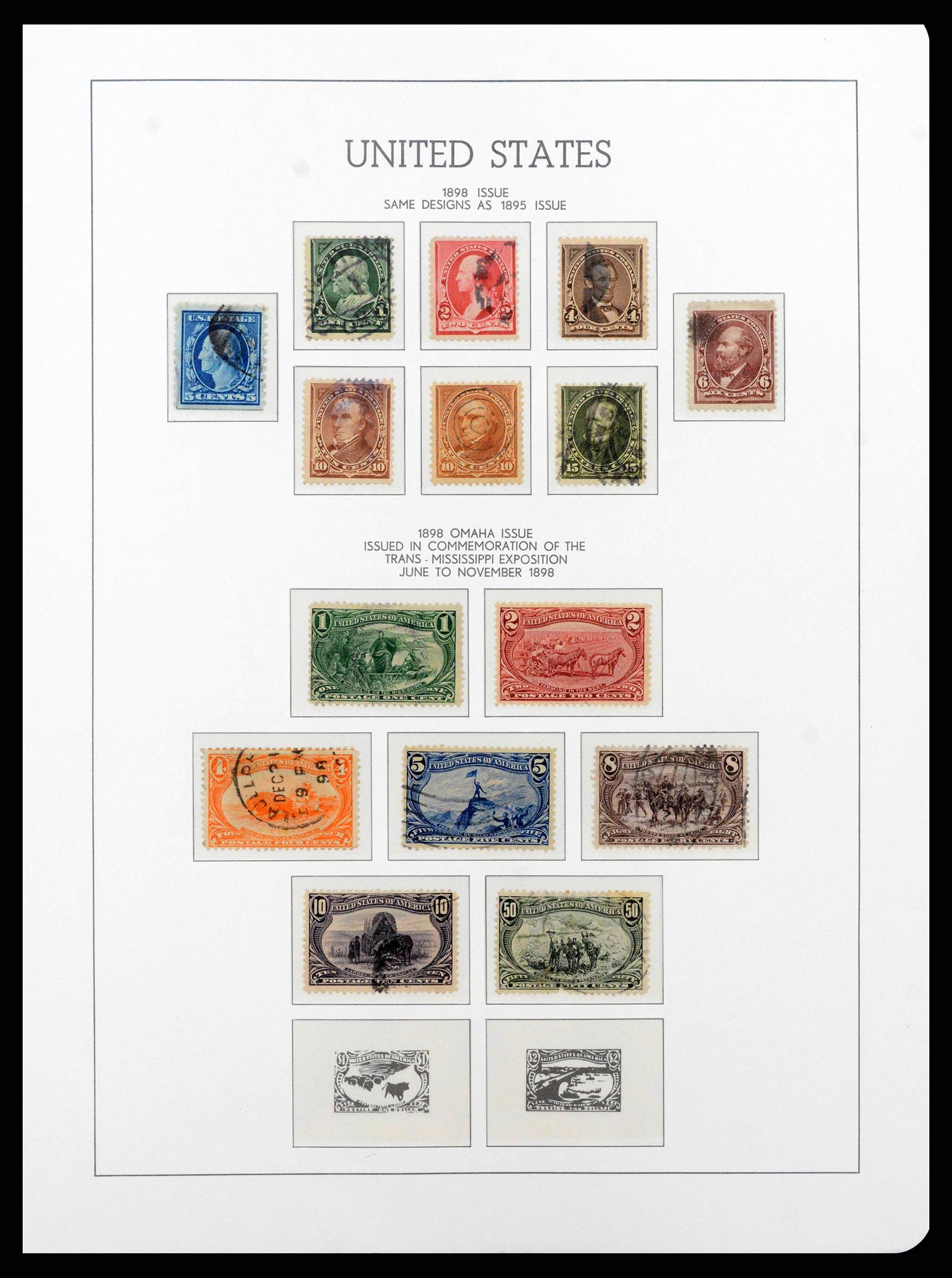 38540 0011 - Postzegelverzameling 38540 USA 1847-1964.