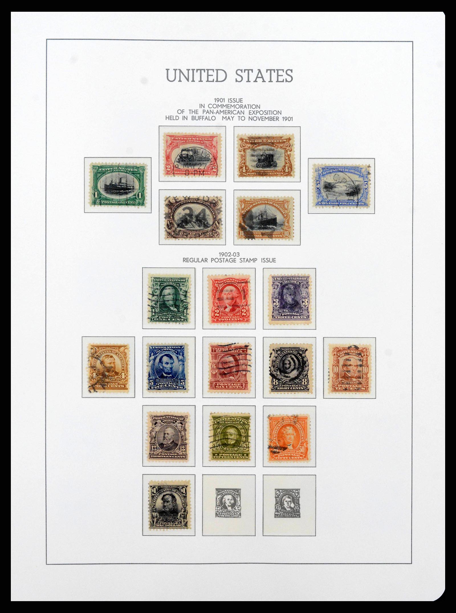 38540 0012 - Postzegelverzameling 38540 USA 1847-1964.